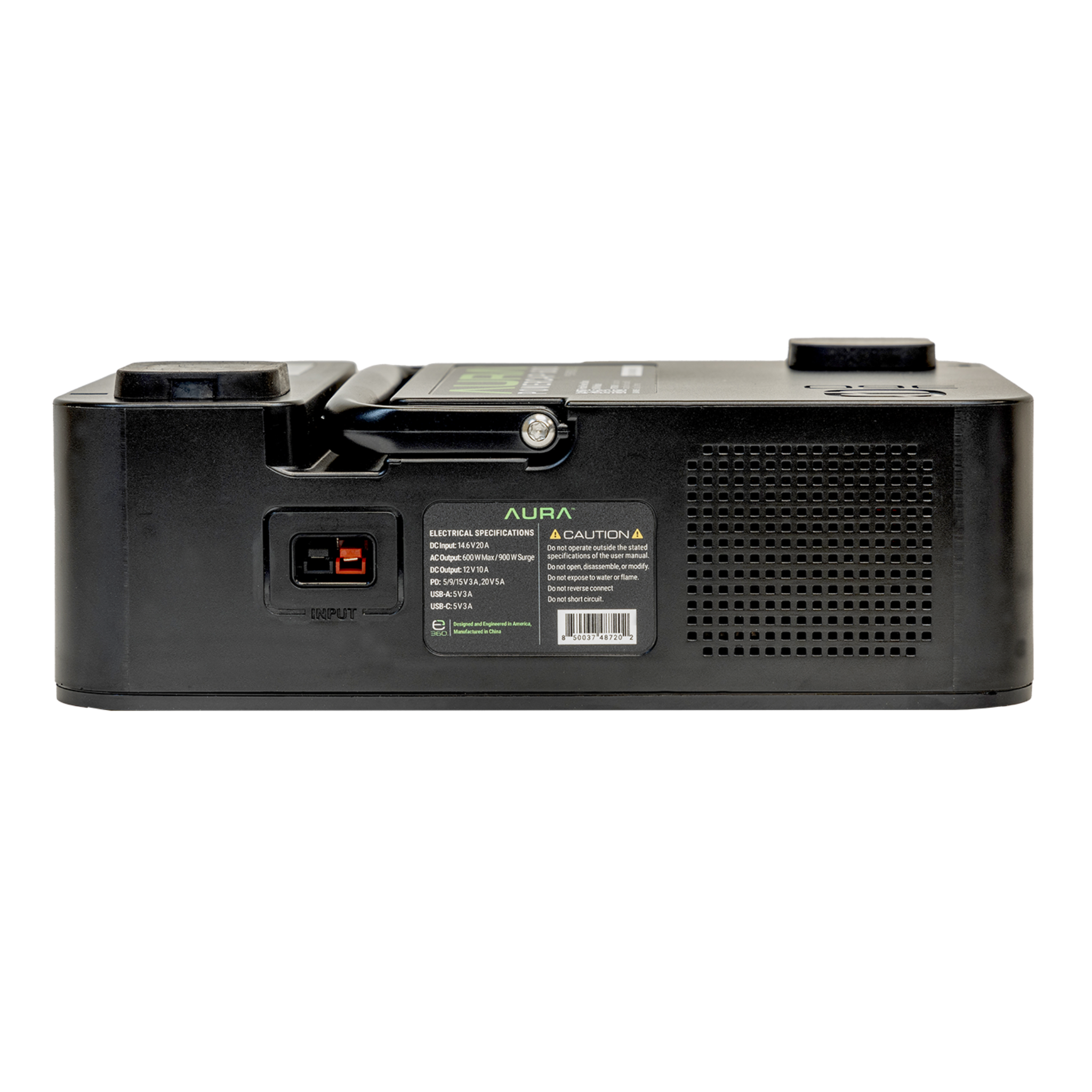 Aura PowerCap 600W Inverter with Bluetooth SmartTalk™