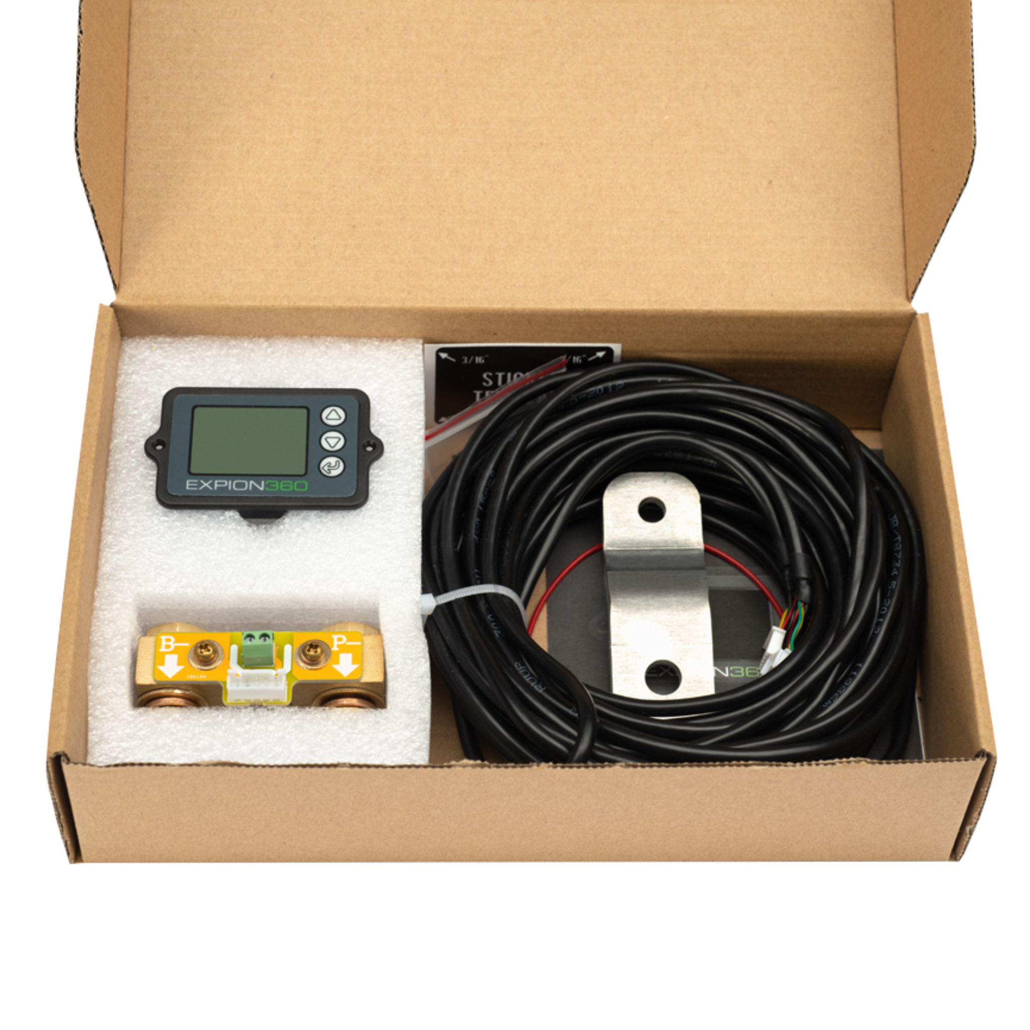 Lithium Battery Monitor Kit with Shunt (BM350) – High Precision LiFePO4 Fuel Gauge | Expion360
