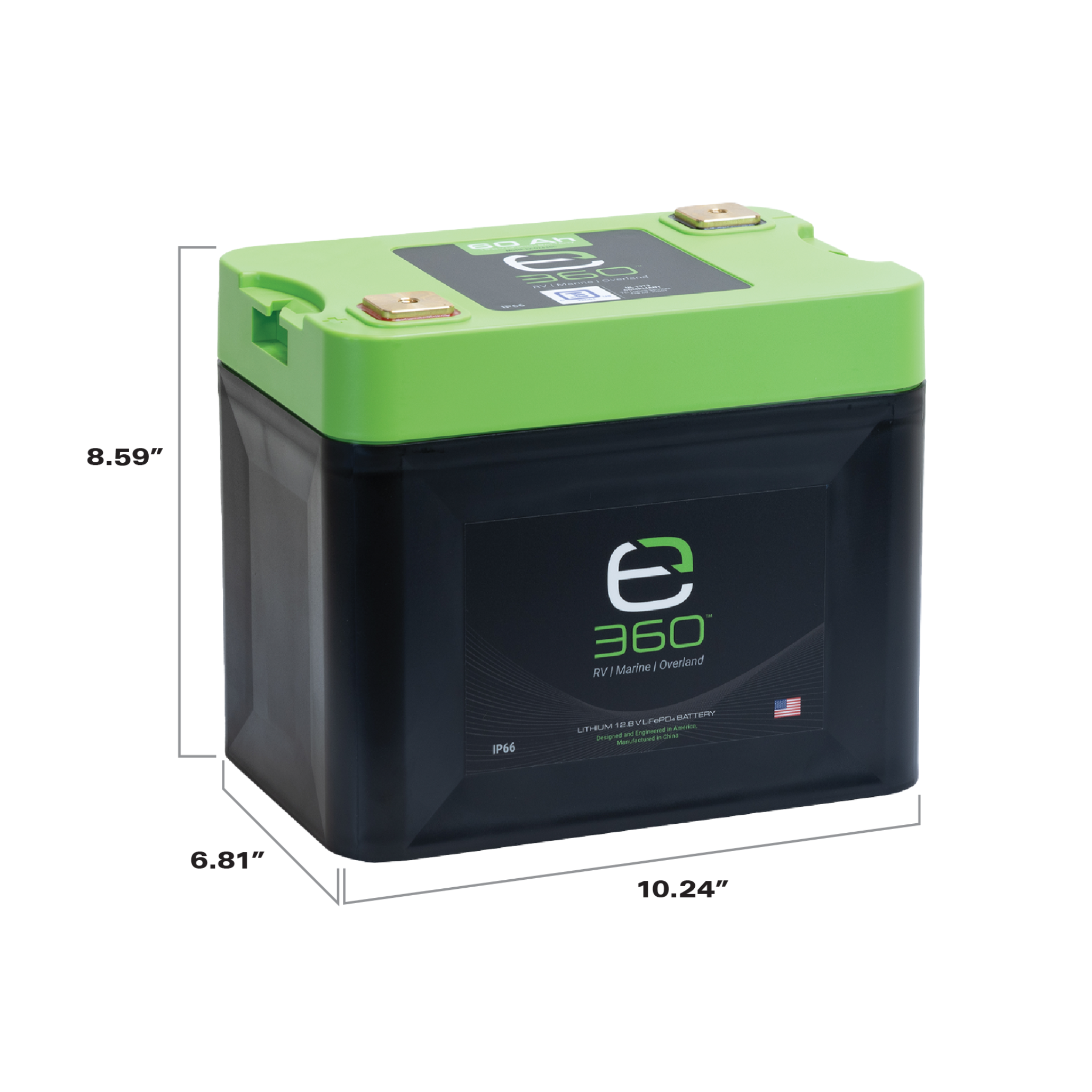 12V 60Ah LiFePO4 Lithium Battery – Group 24