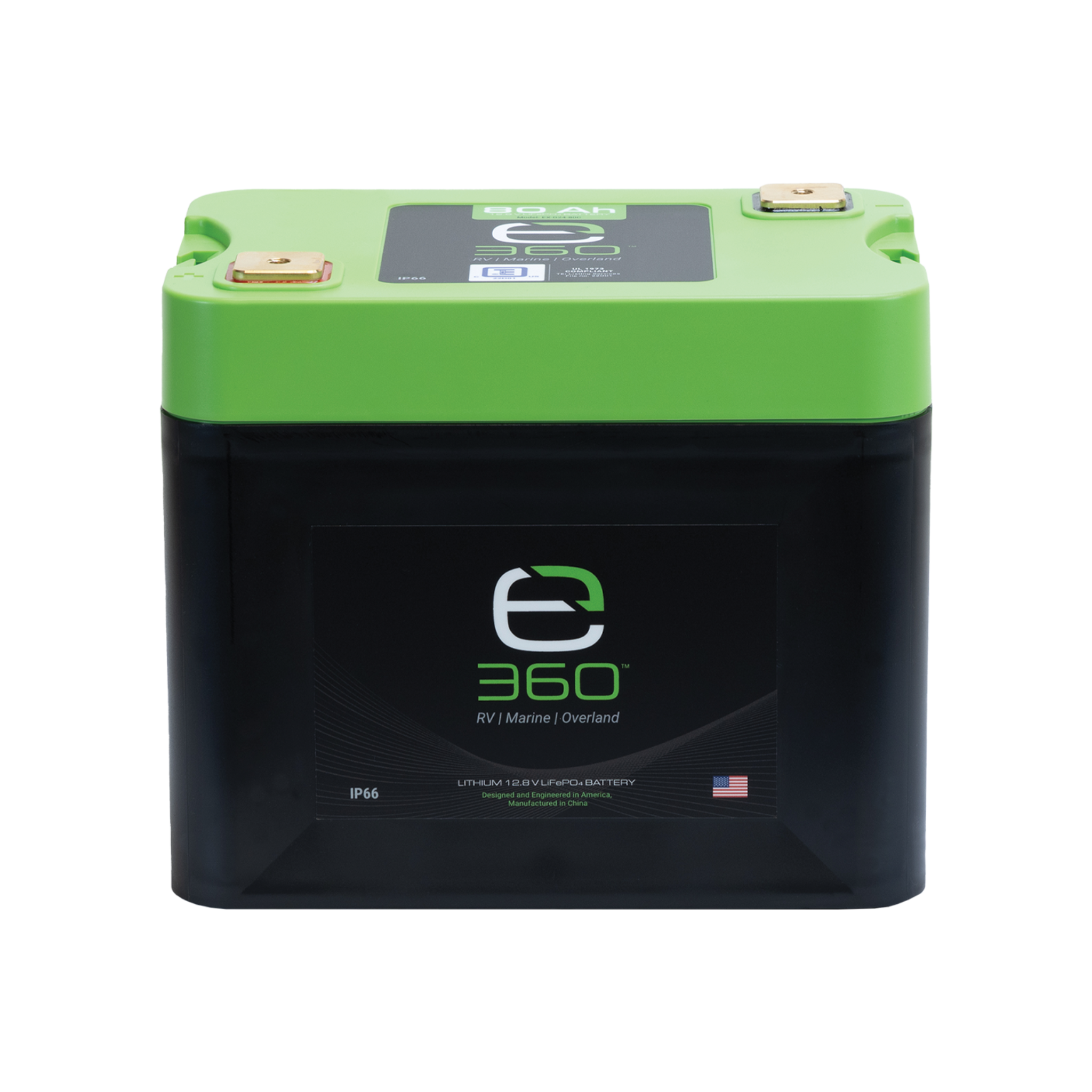 12V 80Ah LiFePO4 Lithium Battery – Group 24