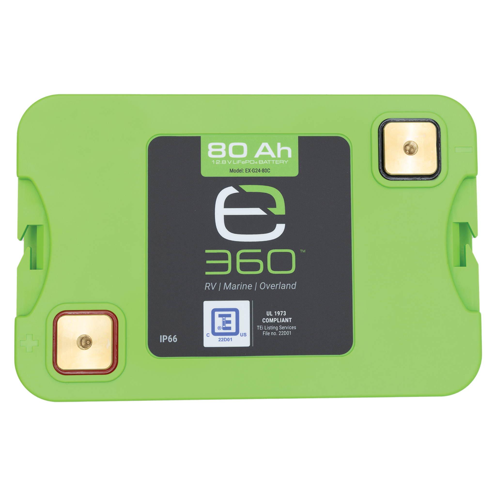 12V 80Ah LiFePO4 Lithium Battery – Group 24