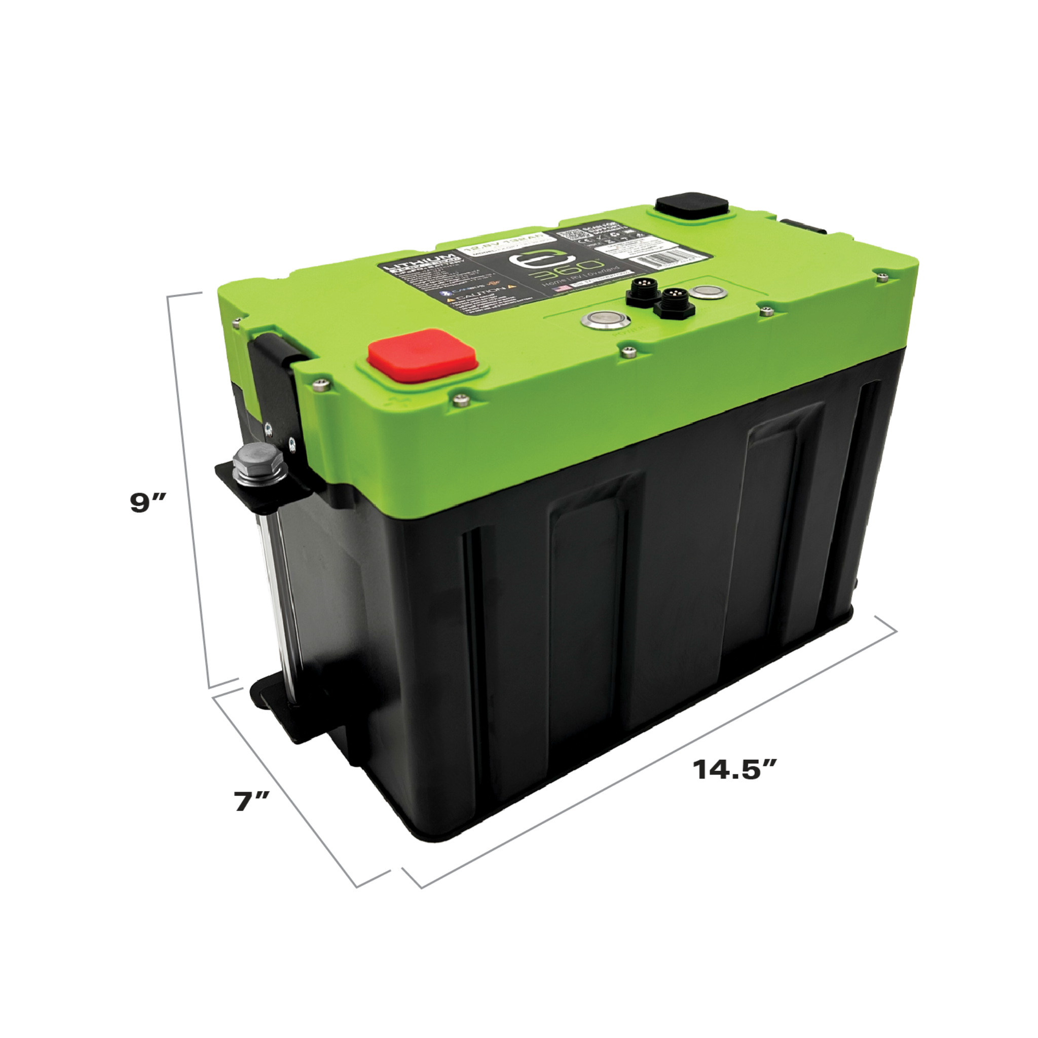 Group 27 Heated & Bluetooth LiFePO4 Lithium Battery Mounting Kit for  | Expion360
