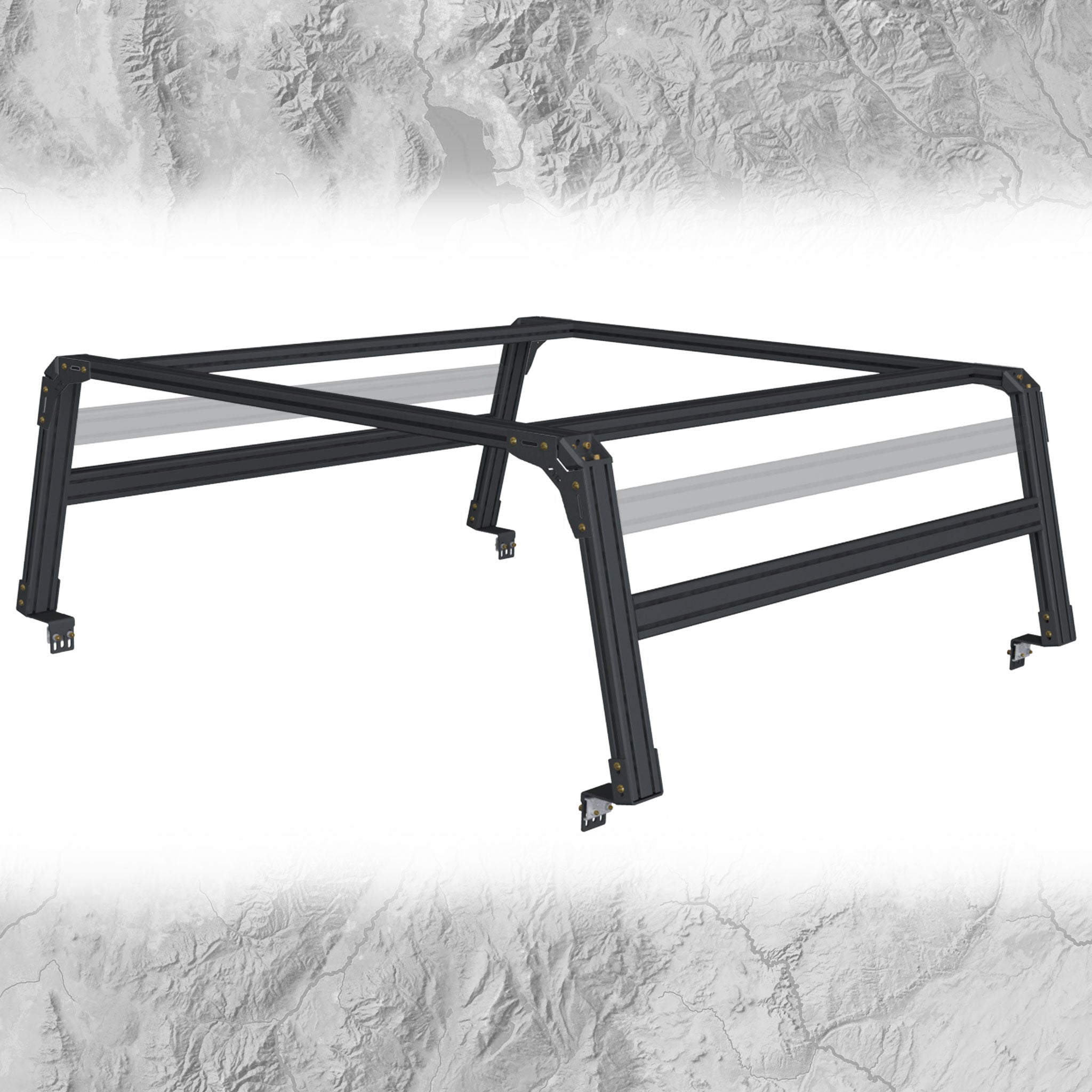 XTR1 Side / Top Brace Set | Extra Bed Rack Braces