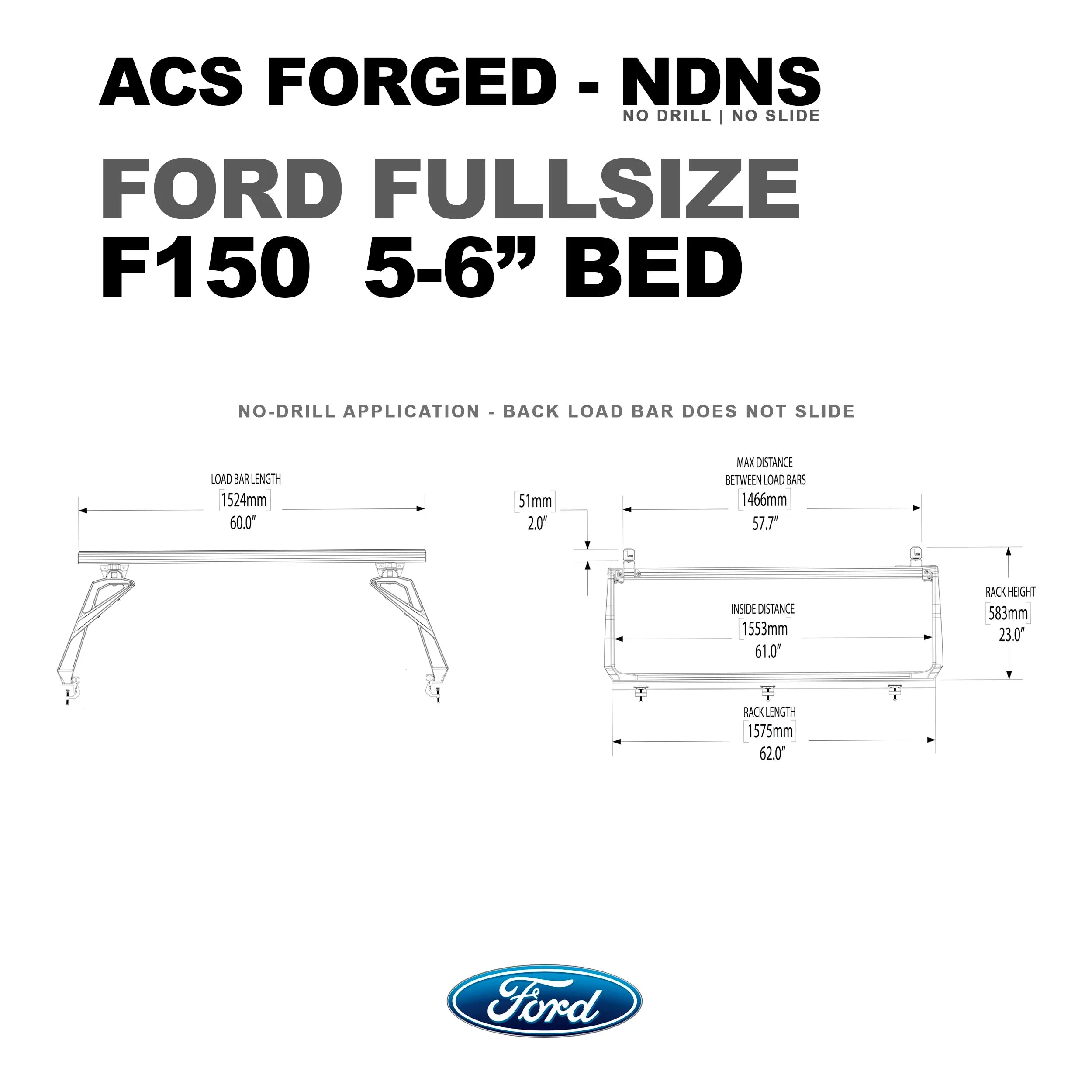 Leitner Active Cargo System - FORGED NO DRILL - Ford