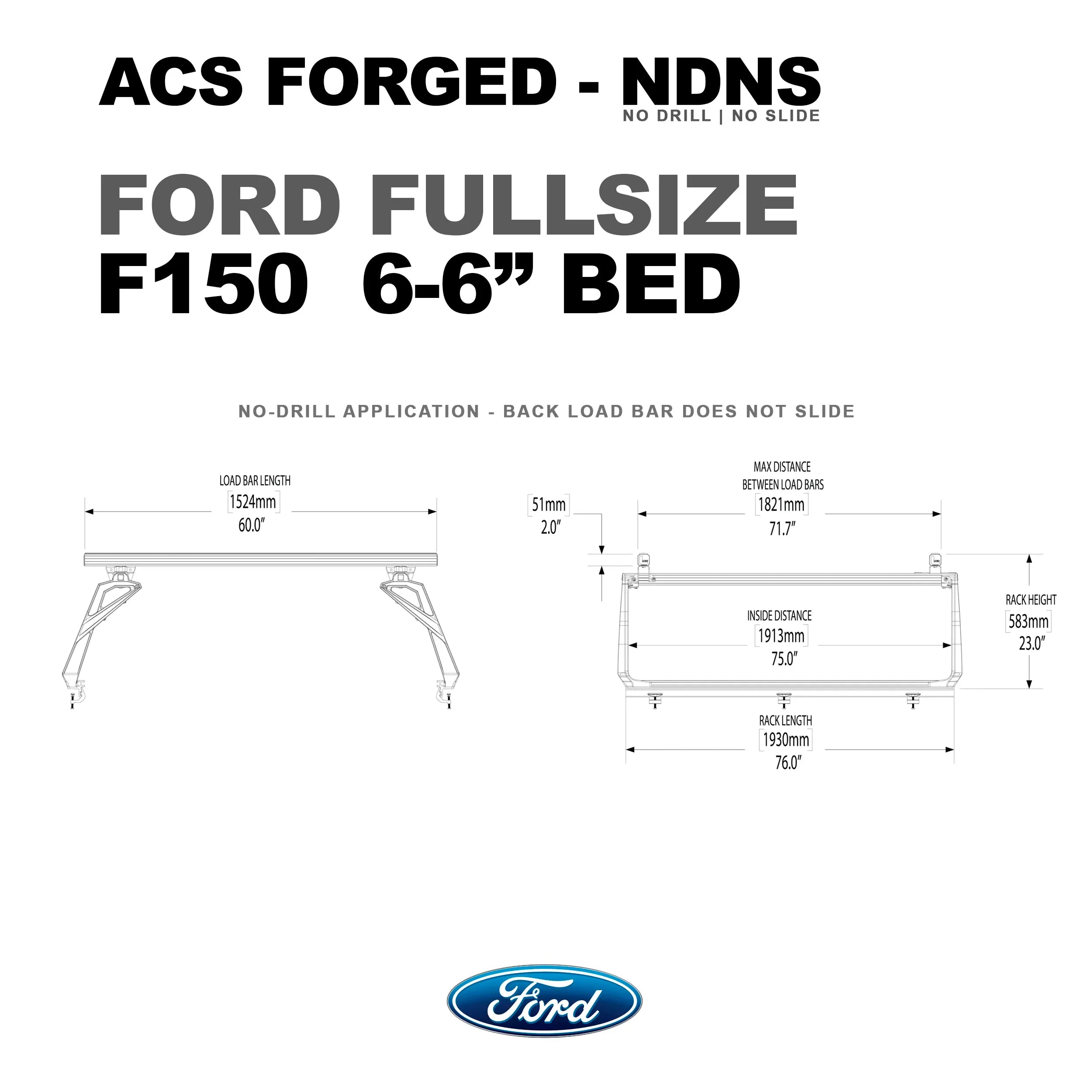 Leitner Active Cargo System - FORGED NO DRILL - Ford