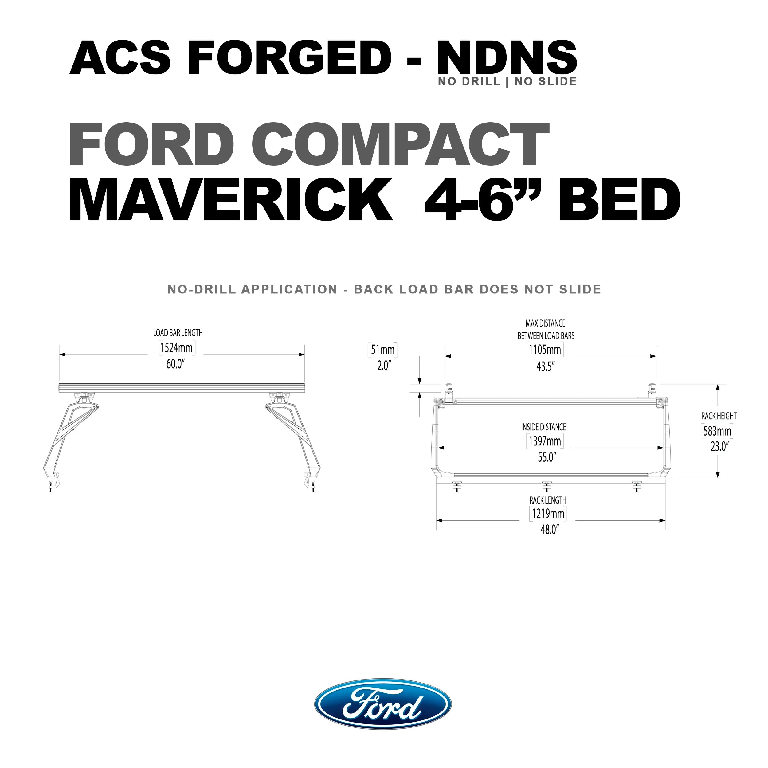 Leitner Active Cargo System - FORGED NO DRILL - Ford