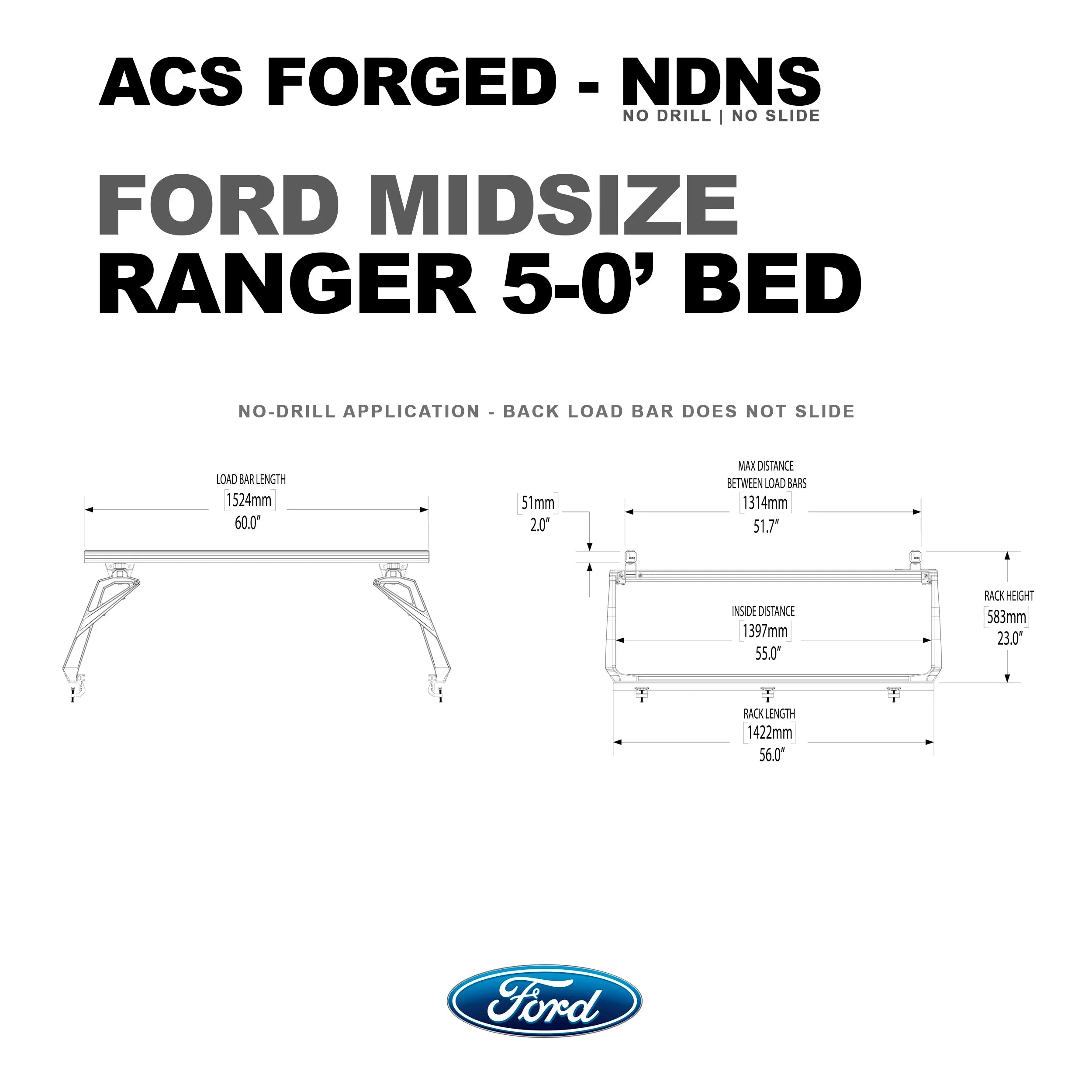 Leitner Active Cargo System - FORGED NO DRILL - Ford