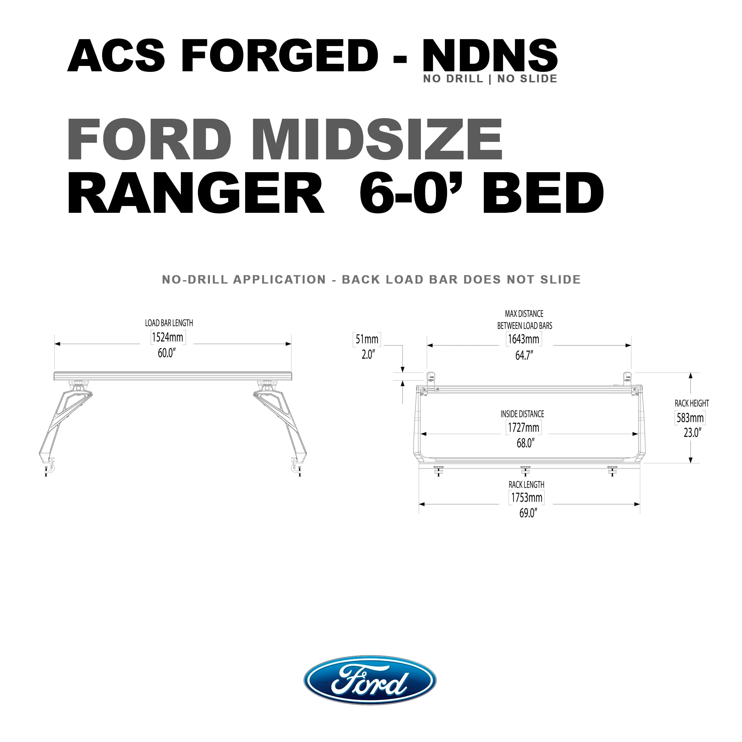 Leitner Active Cargo System - FORGED NO DRILL - Ford