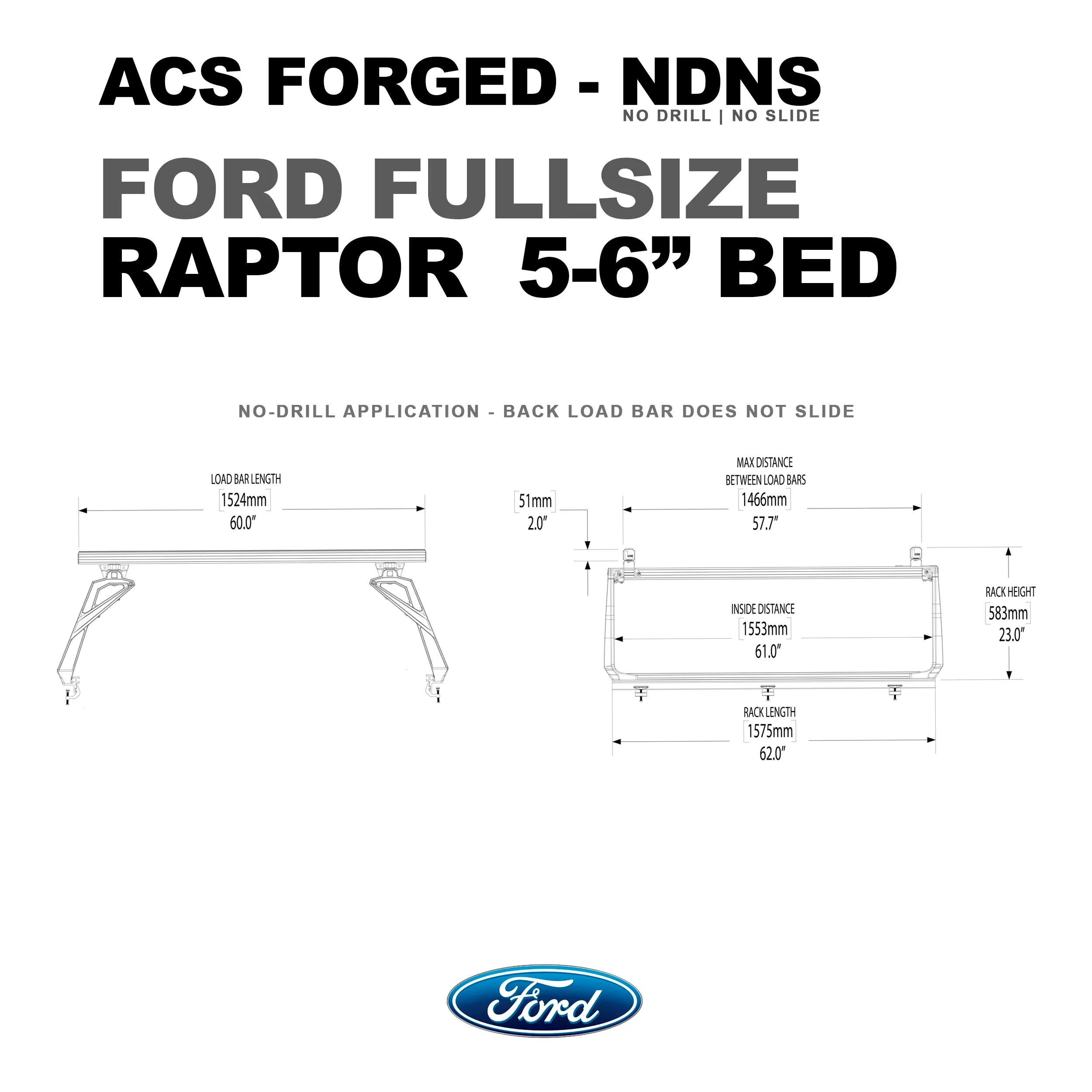 Leitner Active Cargo System - FORGED NO DRILL - Ford