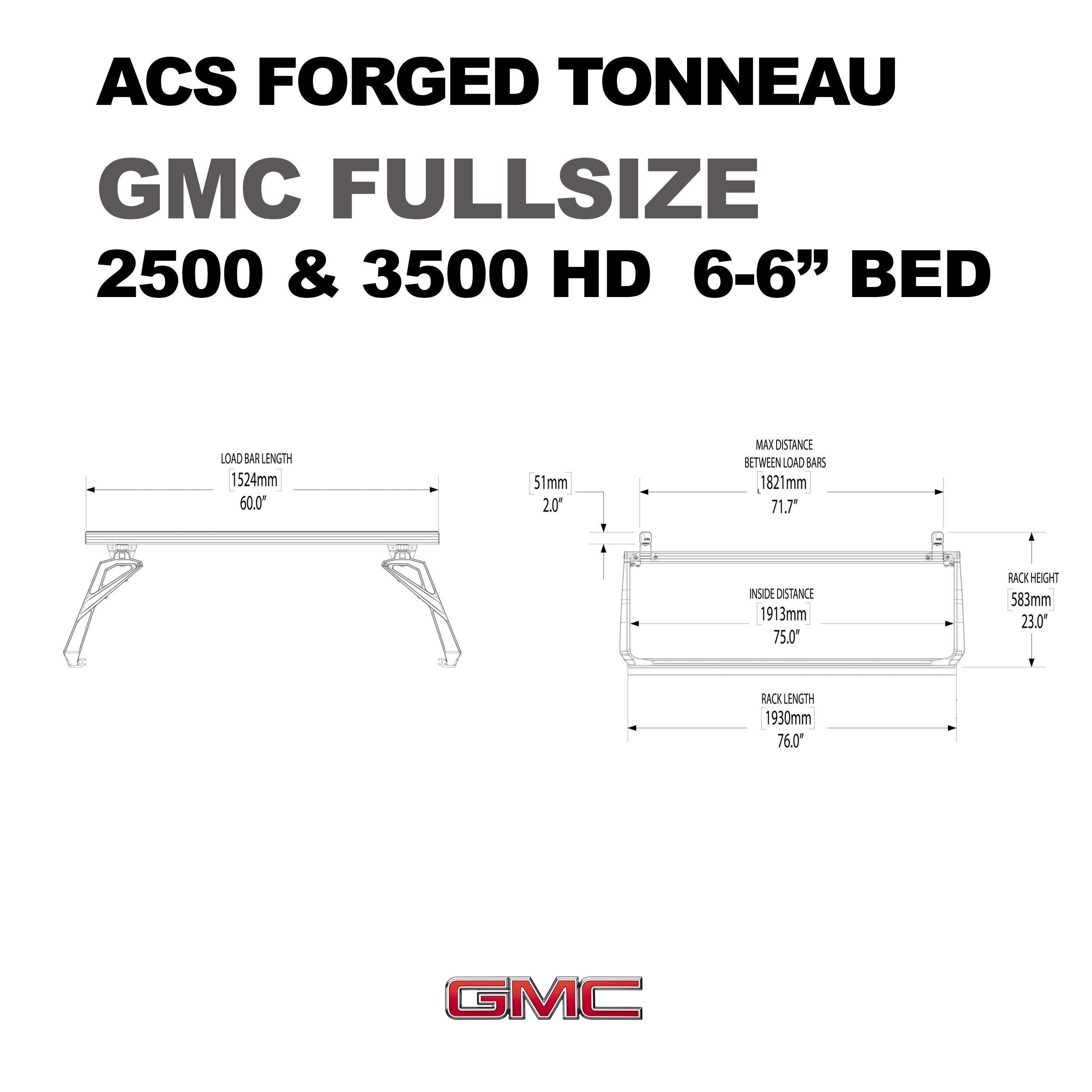 Leitner ACS FORGED TONNEAU - RACK ONLY - GMC