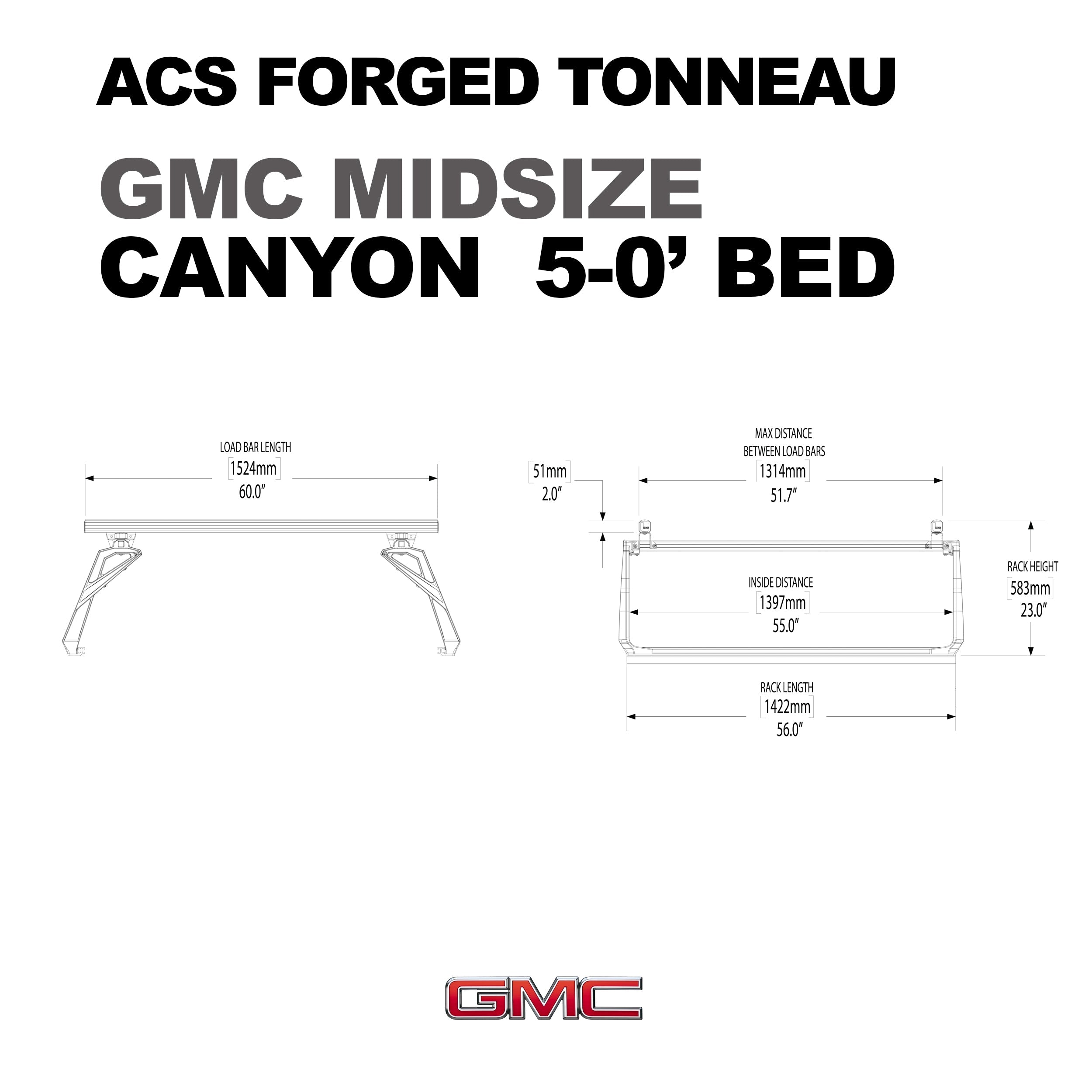 Leitner ACS FORGED TONNEAU - RACK ONLY - GMC