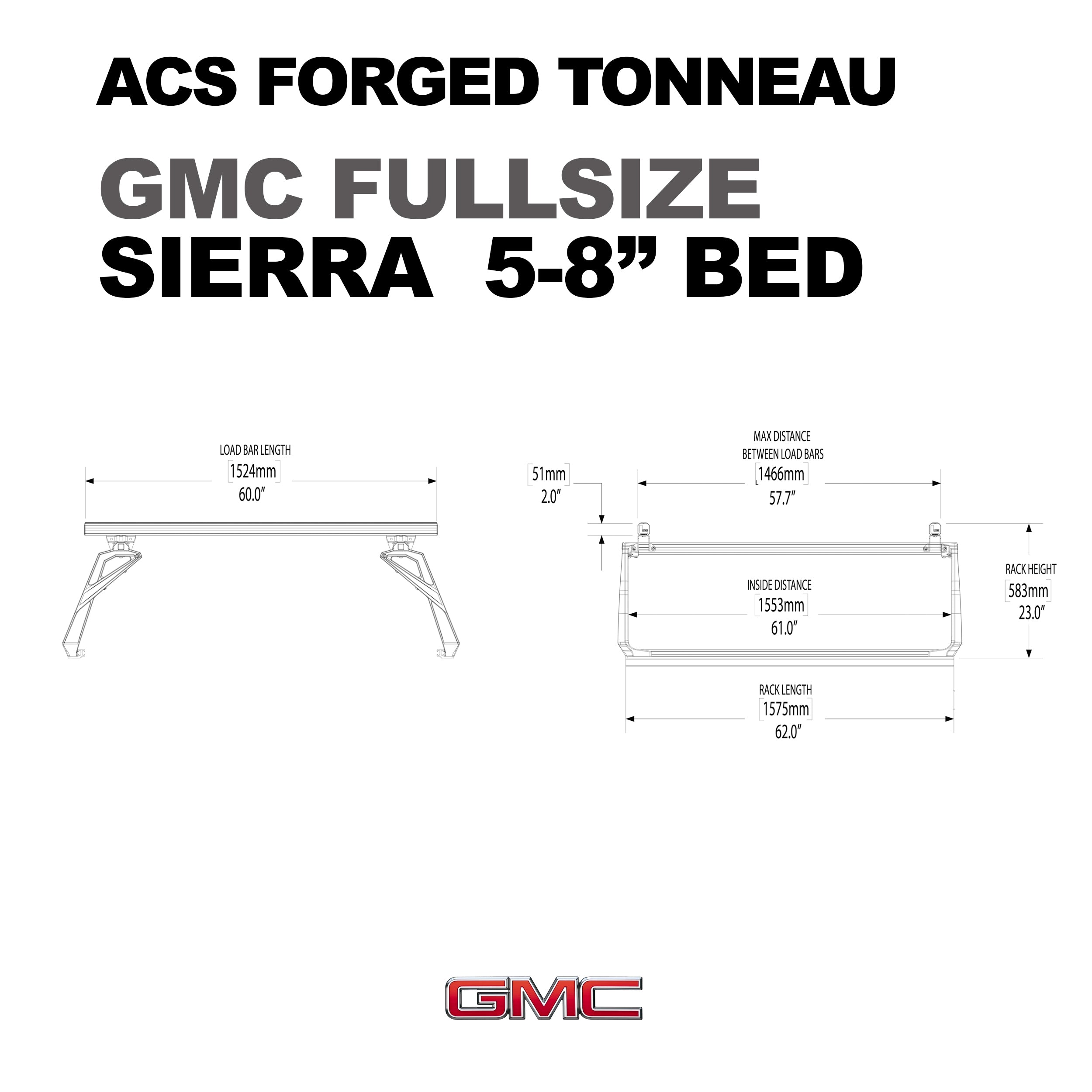 Leitner ACS FORGED TONNEAU - RACK ONLY - GMC