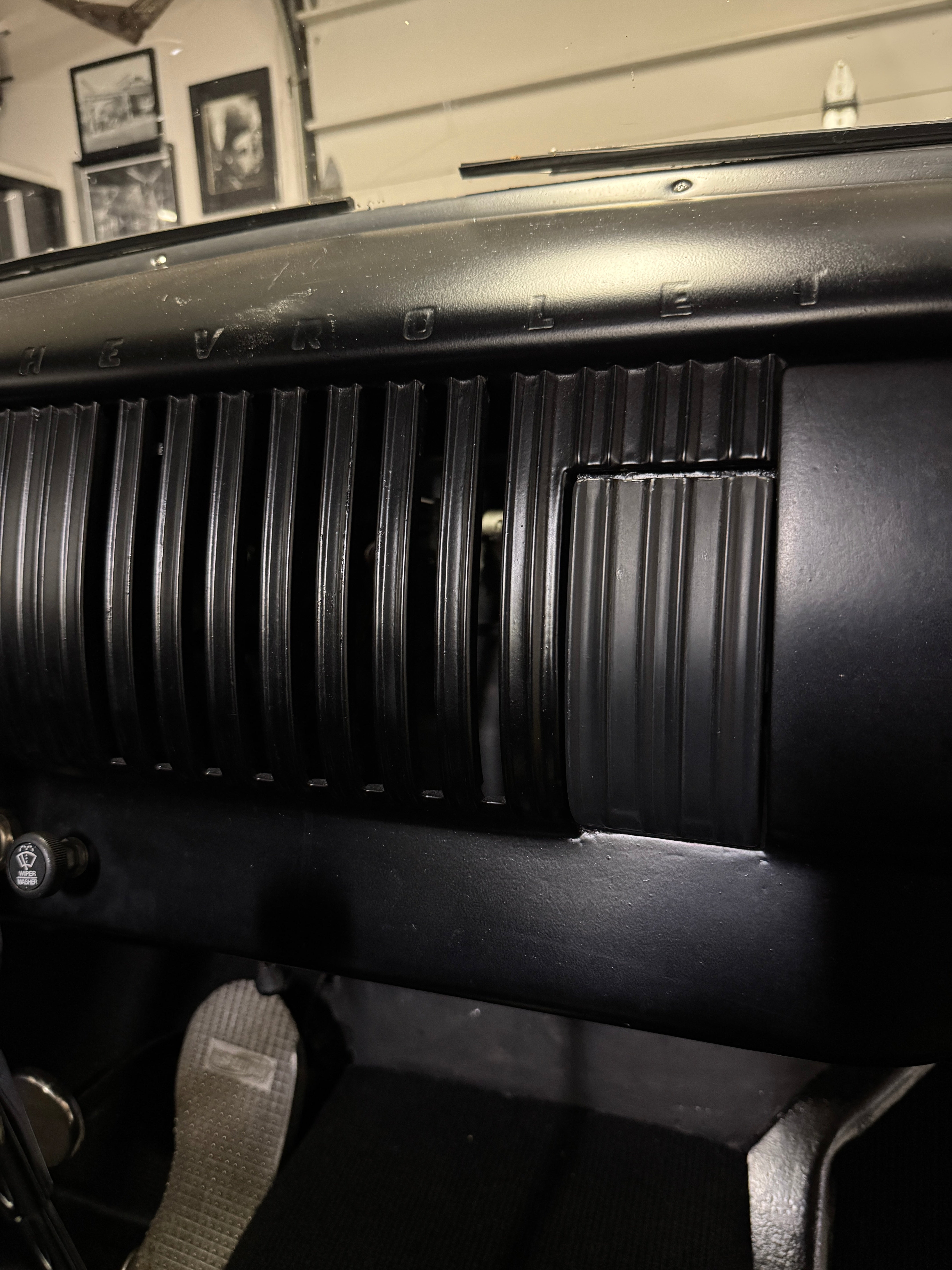 1954 Chevy 3100 Pick Up ashtray phone mount conversion