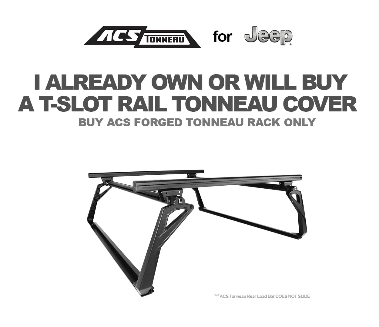 Leitner ACS FORGED TONNEAU - RACK ONLY - JEEP