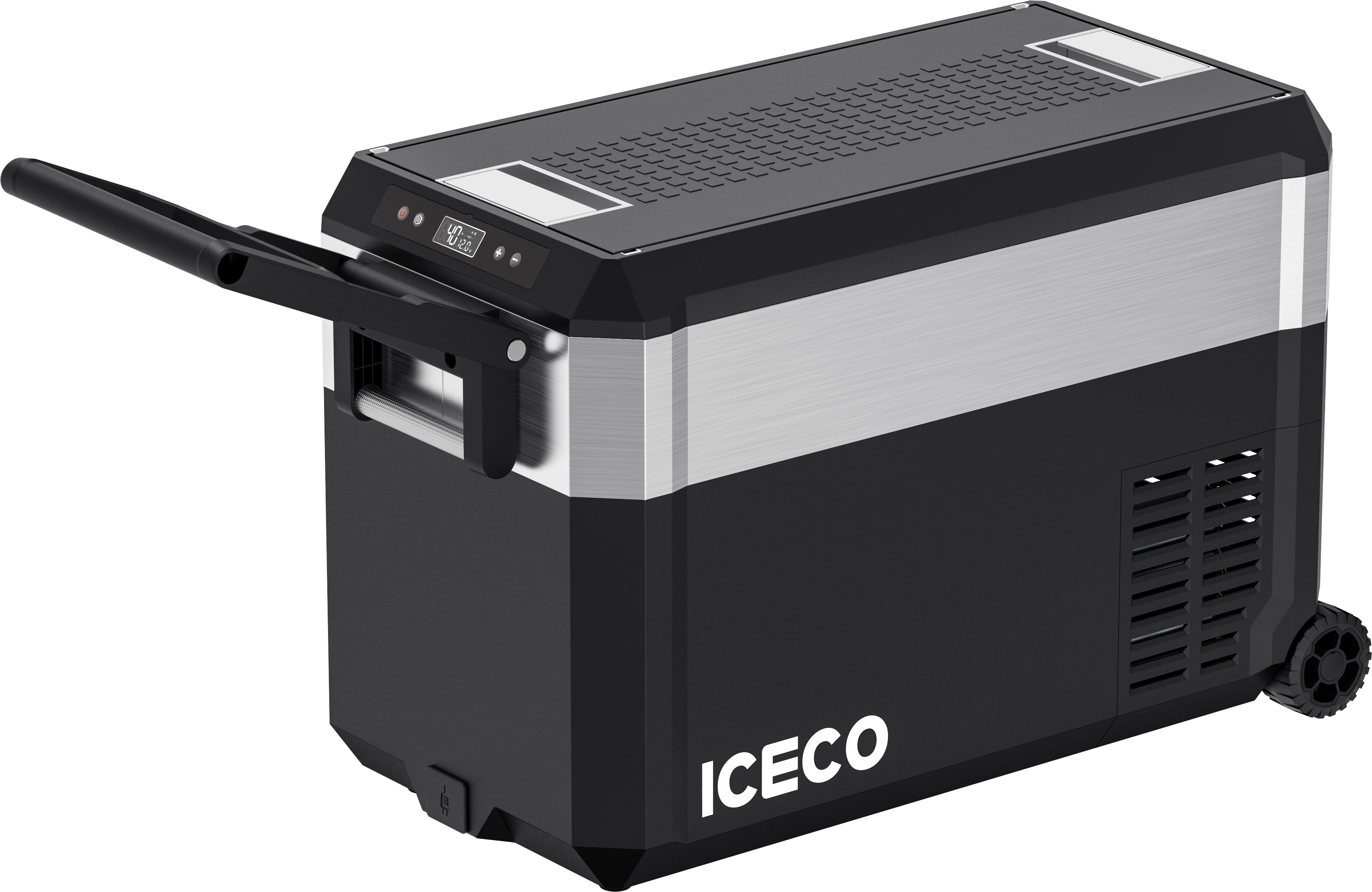 JP40 Pro Dual Zone Wheeled Portable Freezer- Silver | ICECO | 40 LT