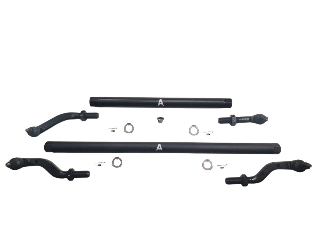 KIT120 - Jeep Wrangler JL & Gladiator JT - 2.5 Ton ProLock Tie Rod & Drag Link Assembly - Blk Aluminum