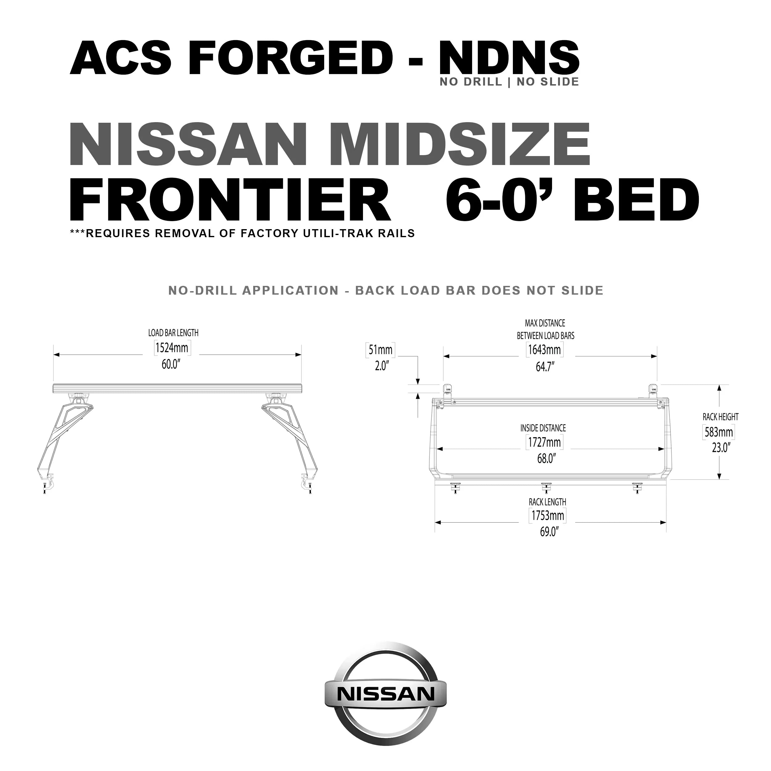 Leitner Active Cargo System - FORGED NO DRILL - Nissan