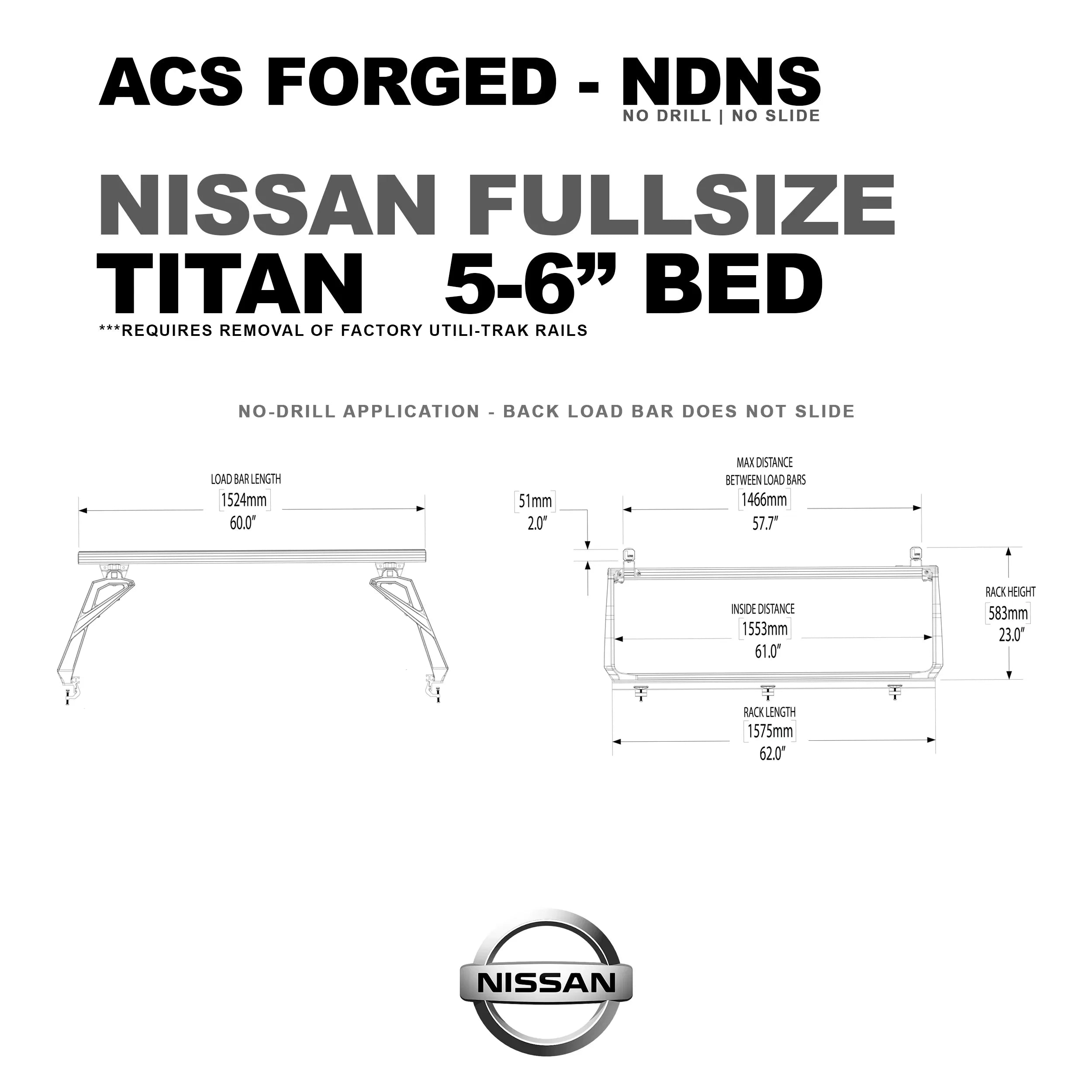 Leitner Active Cargo System - FORGED NO DRILL - Nissan