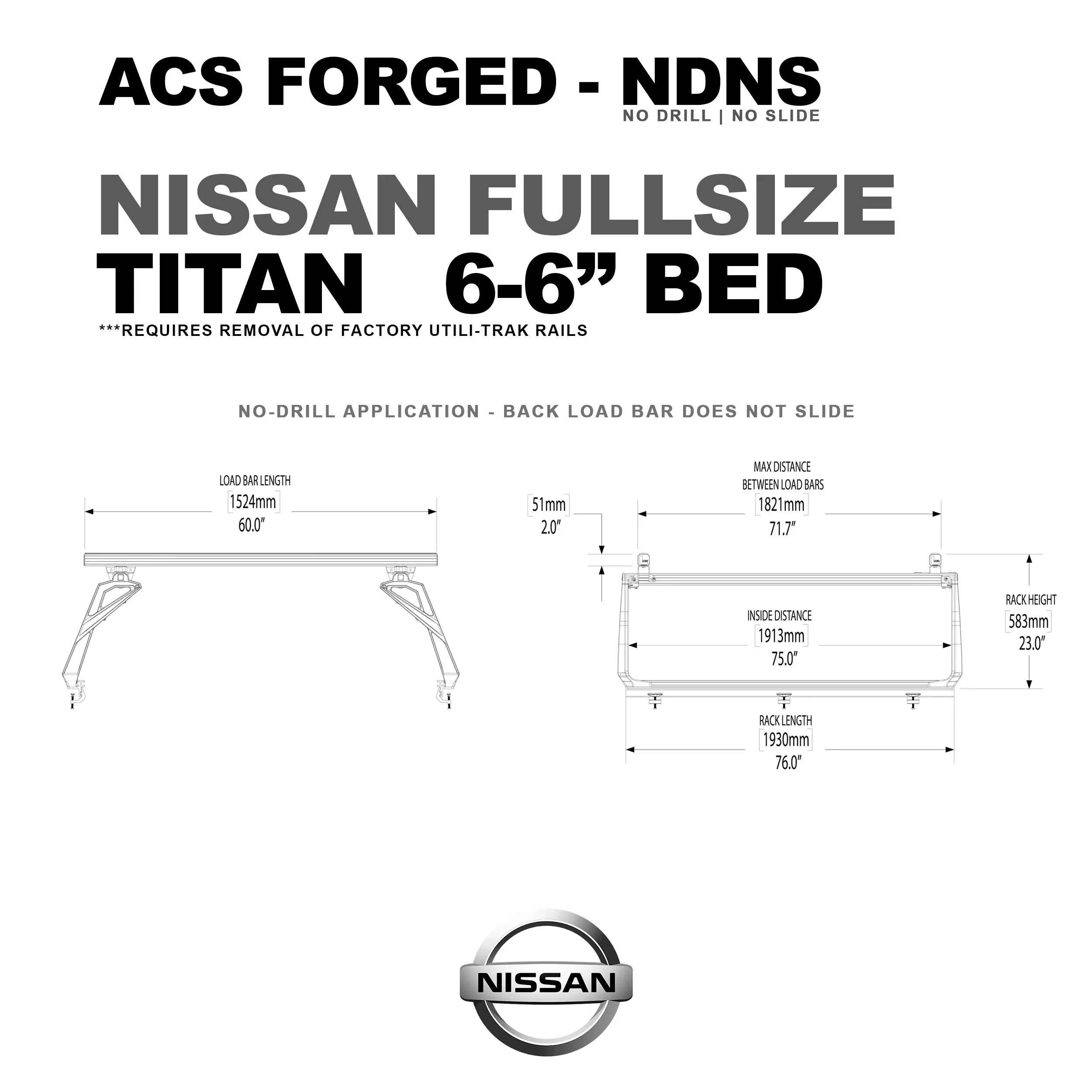 Leitner Active Cargo System - FORGED NO DRILL - Nissan