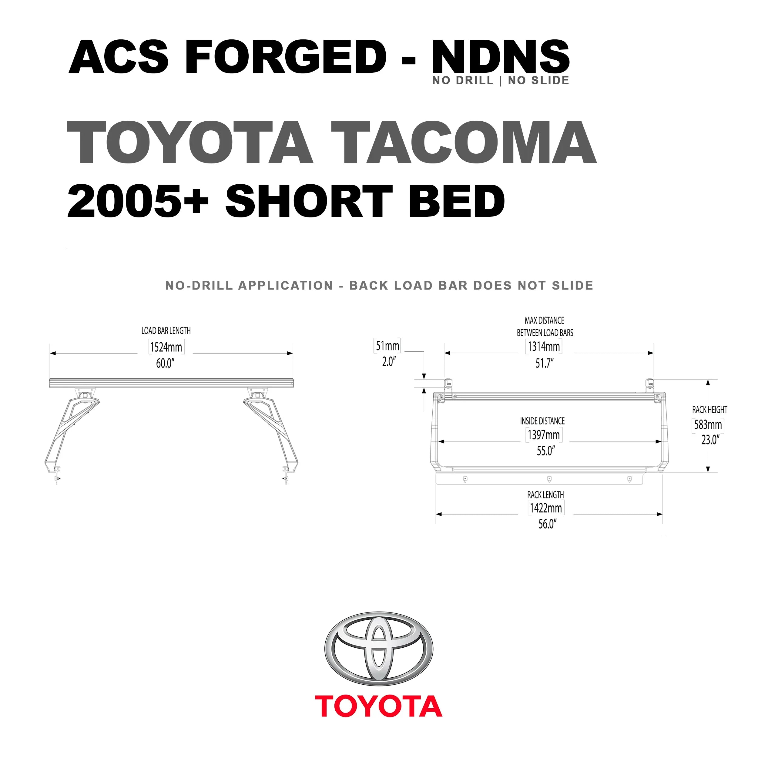 Leitner Active Cargo System - FORGED NO DRILL - Toyota