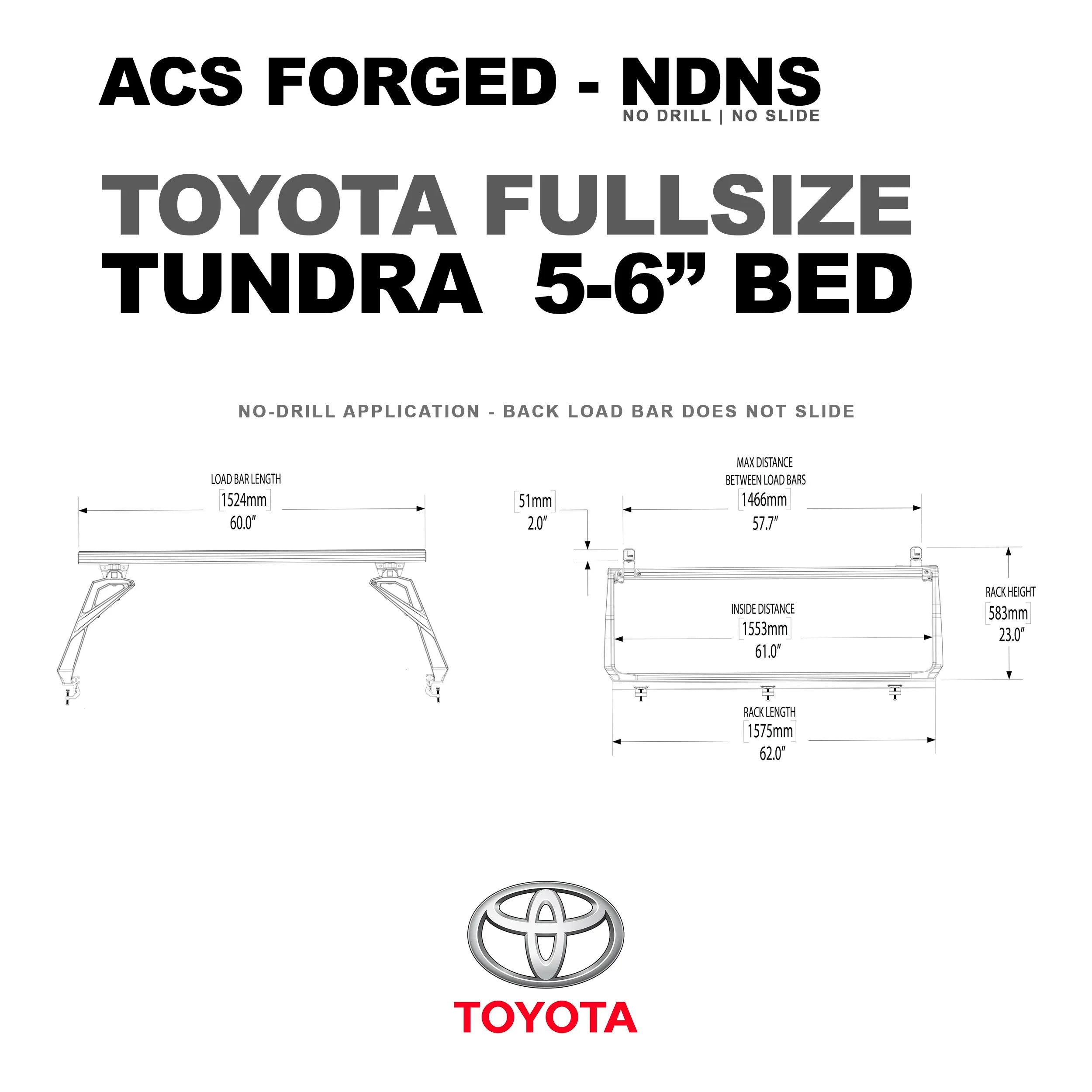 Leitner Active Cargo System - FORGED NO DRILL - Toyota