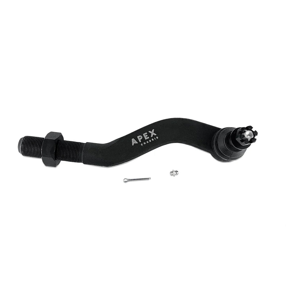 Apex Chassis JEEP WRANGLER JL & GLADIATOR JT - 2.5 TON TIE ROD ASSEMBLY - DANA44 - BLACK ALUMINUM