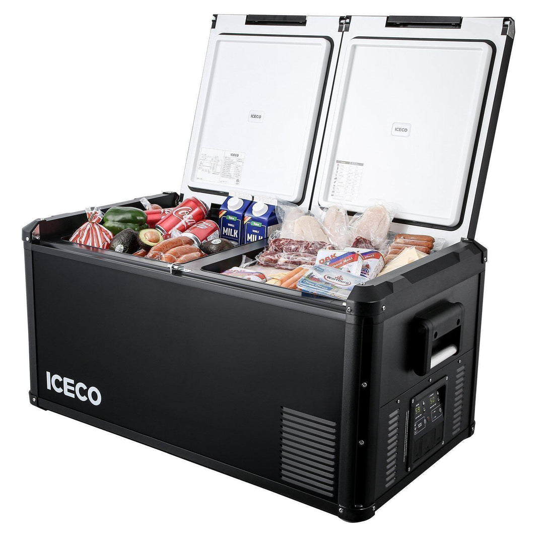 VL90ProD Dual Zone RV 12 volt Fridge Plug in Cooler | ICECO | 90 LT