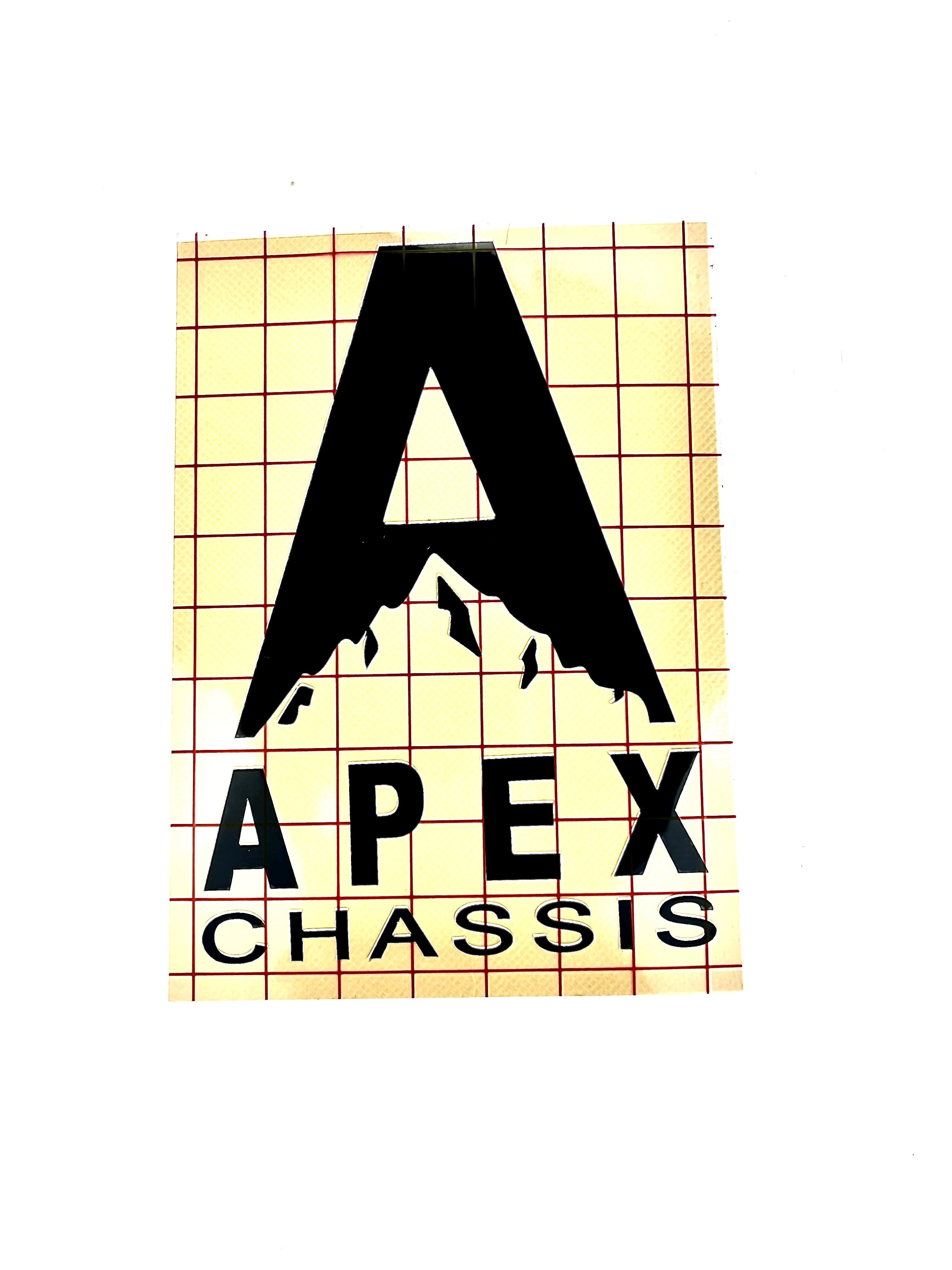 Apex Vinyl Transfer Sticker-Black