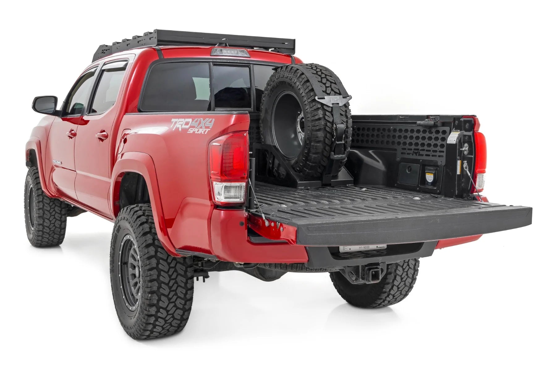 Bed Mount Spare Tire Carrier - Universal Tire Fit 33"-40"