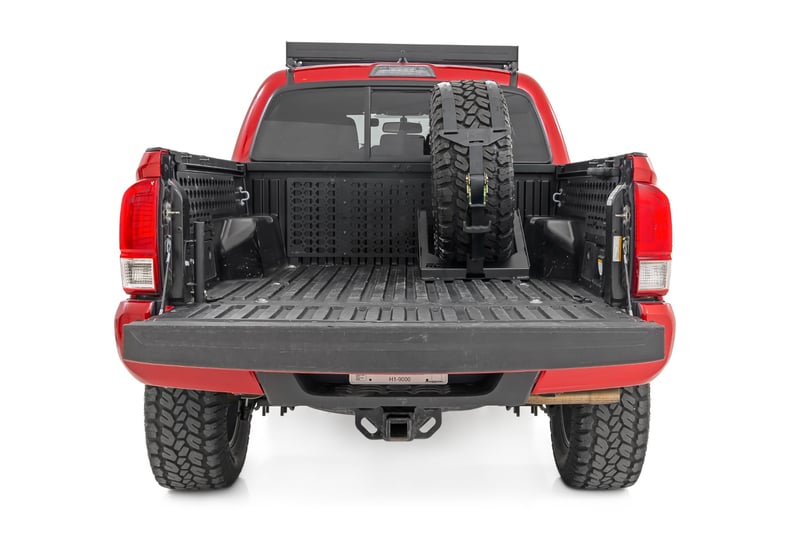 Bed Mount Spare Tire Carrier - Universal Tire Fit 33"-40"