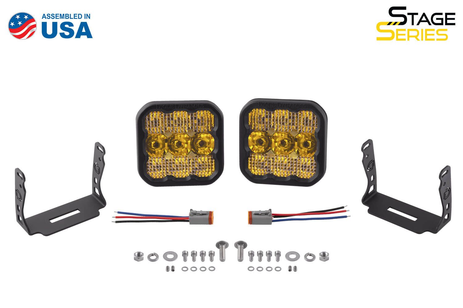 SS5 Yellow Sport LED Pod (pair)