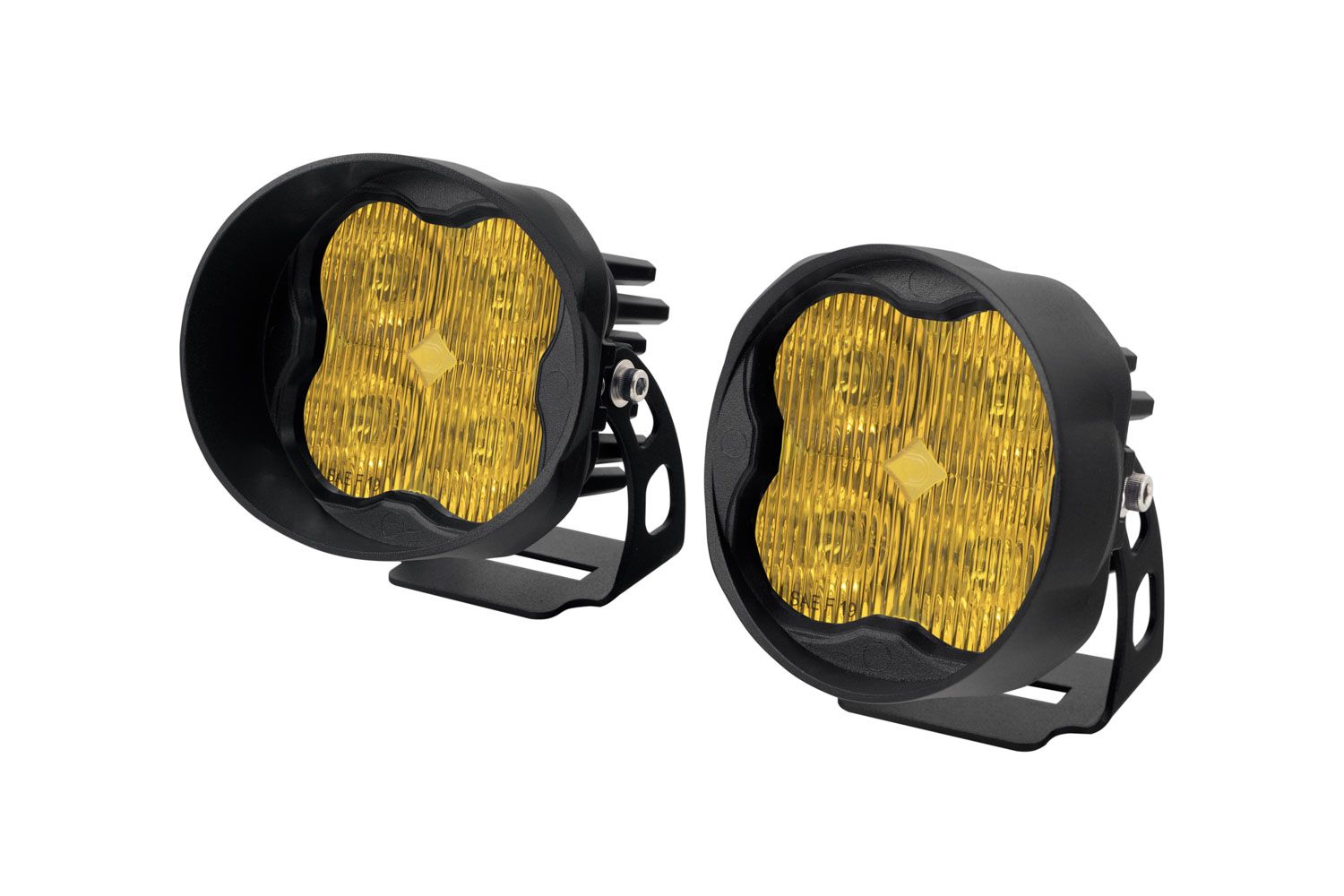 SS3 SAE Yellow Pro Angled LED Pod (pair)