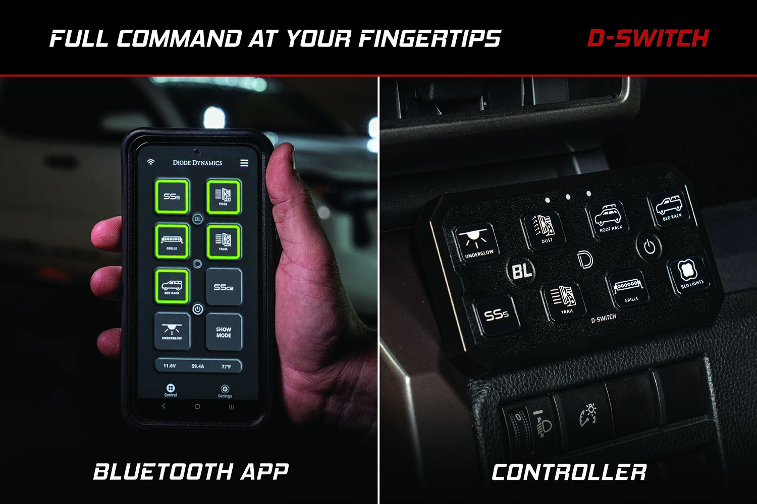 Diode Dynamics D-Switch 8-Channel Switch Panel