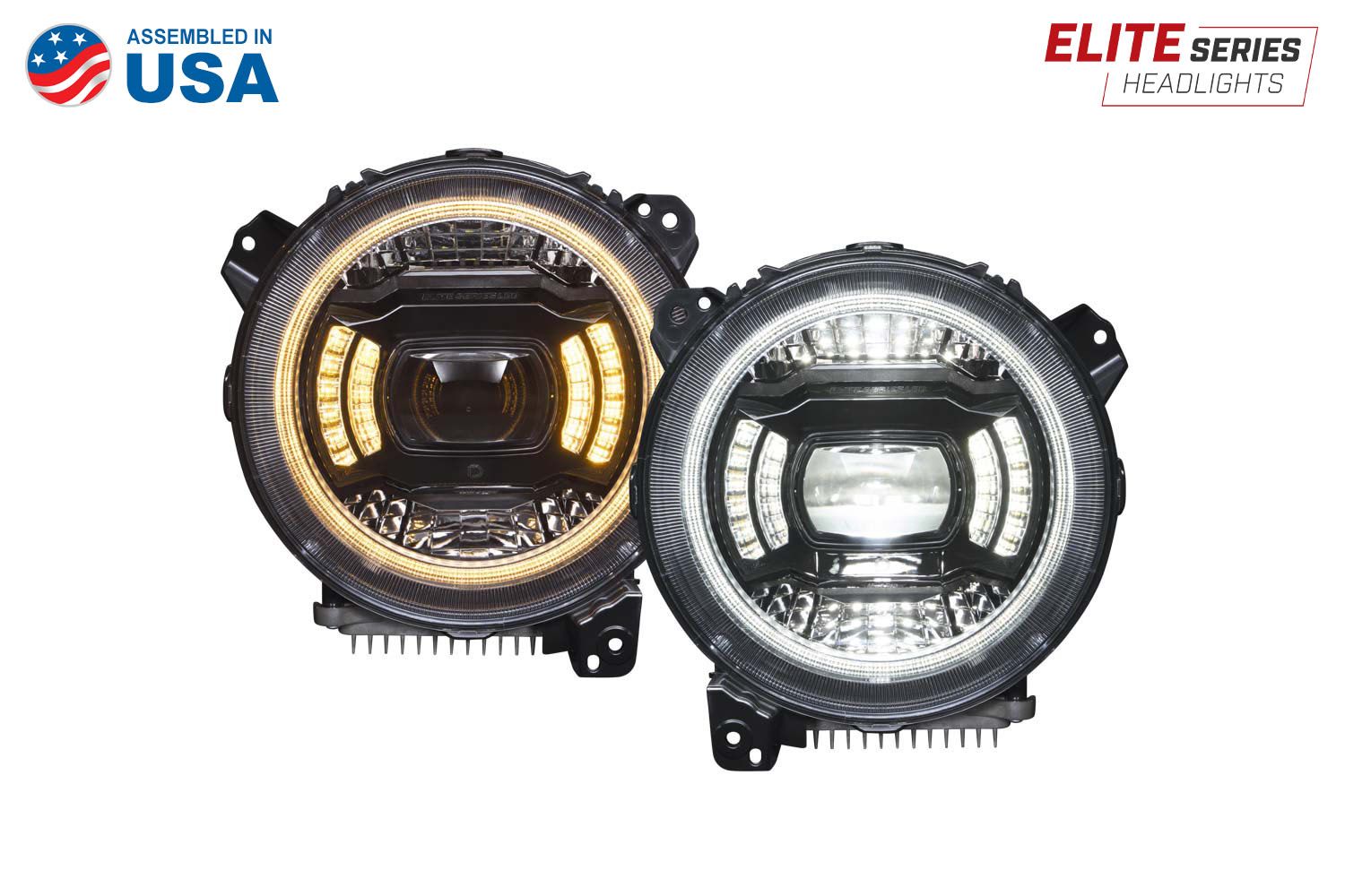 Elite LED Headlights for 2018-2024 Jeep JL Wrangler