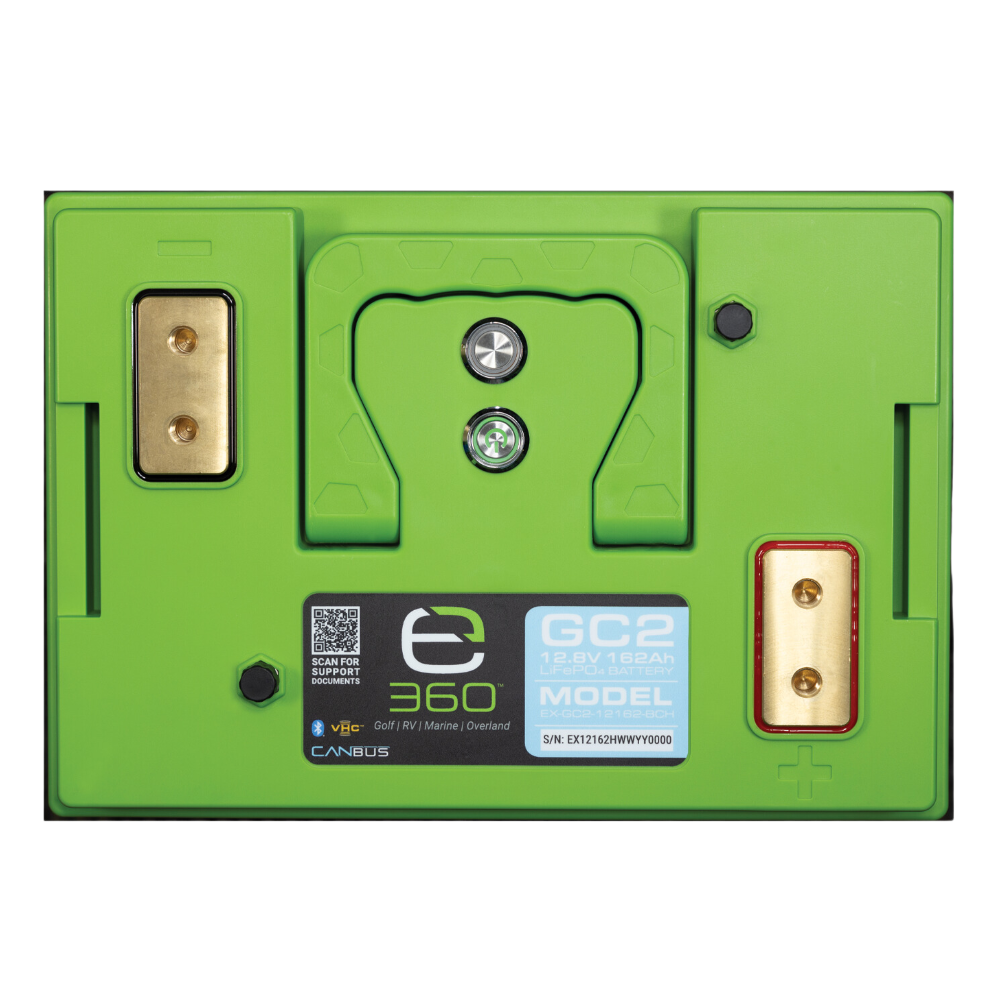 12V 162Ah LiFePO4 Lithium Battery – GC2, SmartTalk™ & VHC™ | Expion360