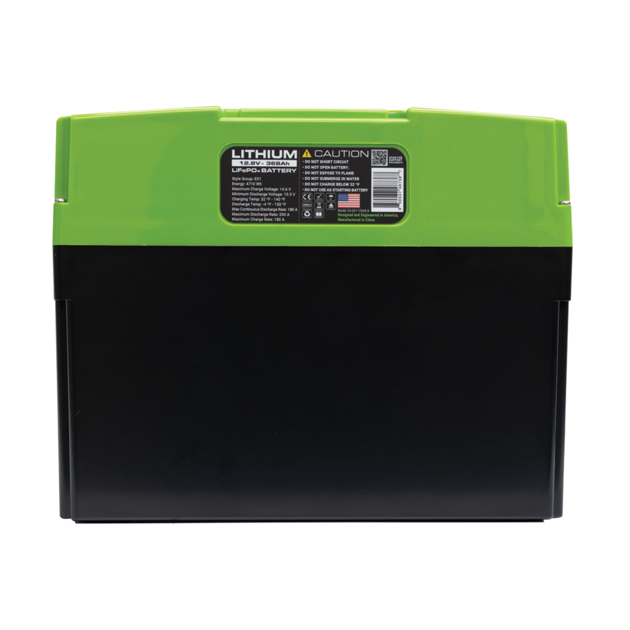 12V 368Ah LiFePO4 Lithium Battery – EX1 (Bluetooth)