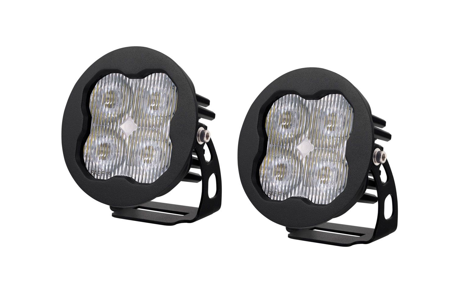 SS3 SAE White Max Round LED Pod (pair)