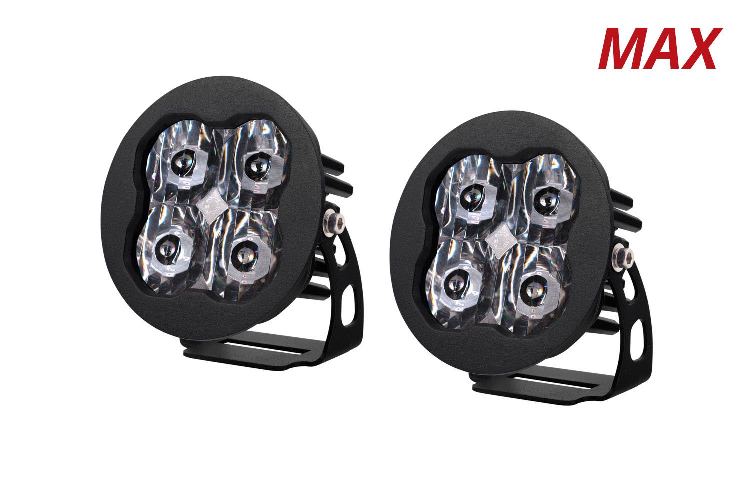 SS3 SAE White Max Round LED Pod (pair)