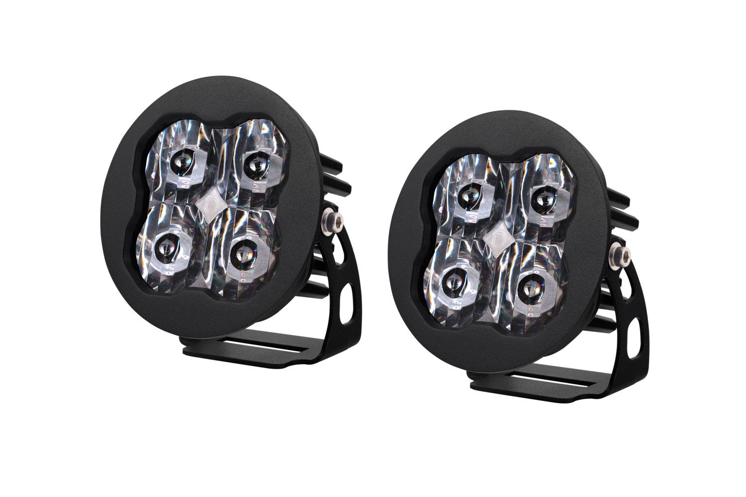 SS3 SAE/DOT White Pro Round LED Pod (pair)