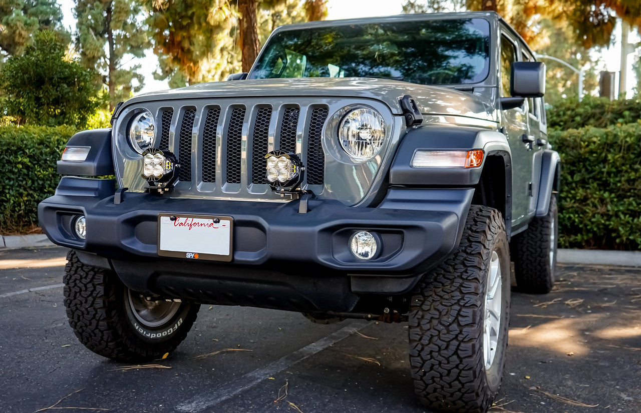 Jeep JL/JT Dual LP6 Pro Auxiliary Light Kit Jeep 2020-24 Gladiator; 2018-24 Wrangler JL W/ OE Plastic Bumper