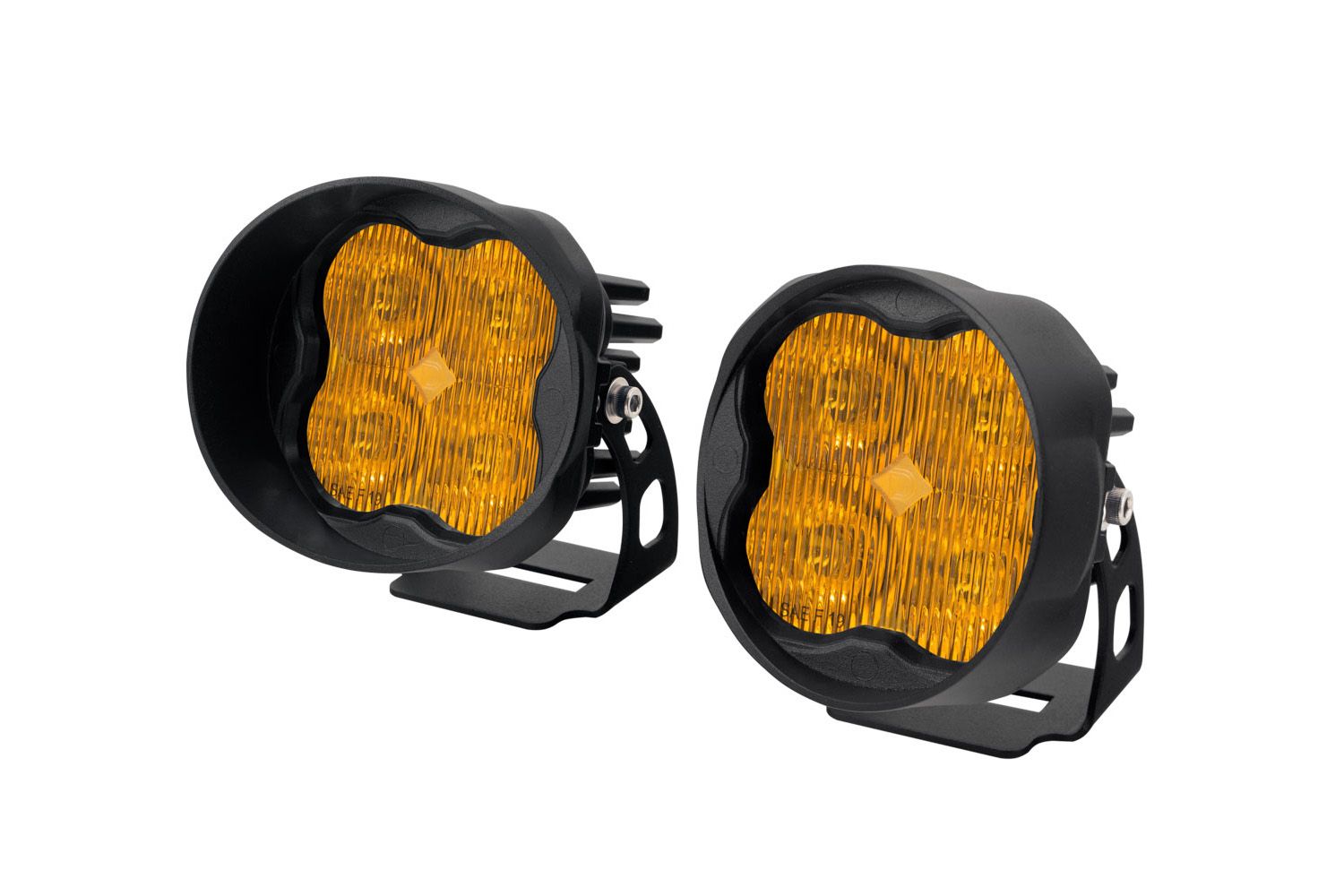 SS3 SAE Yellow Max Angled LED Pod (pair)