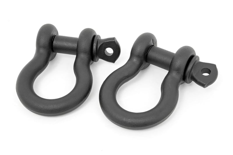 D Ring Shackles Black Cast 3/4" Pin (Pair)