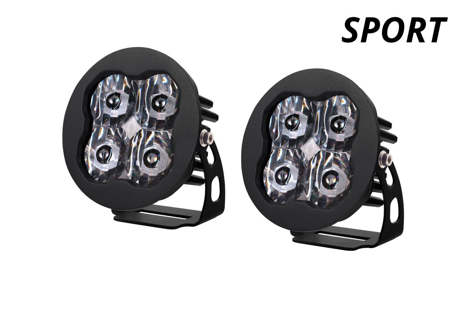 SS3 SAE/DOT White Sport Round LED Pod (pair)