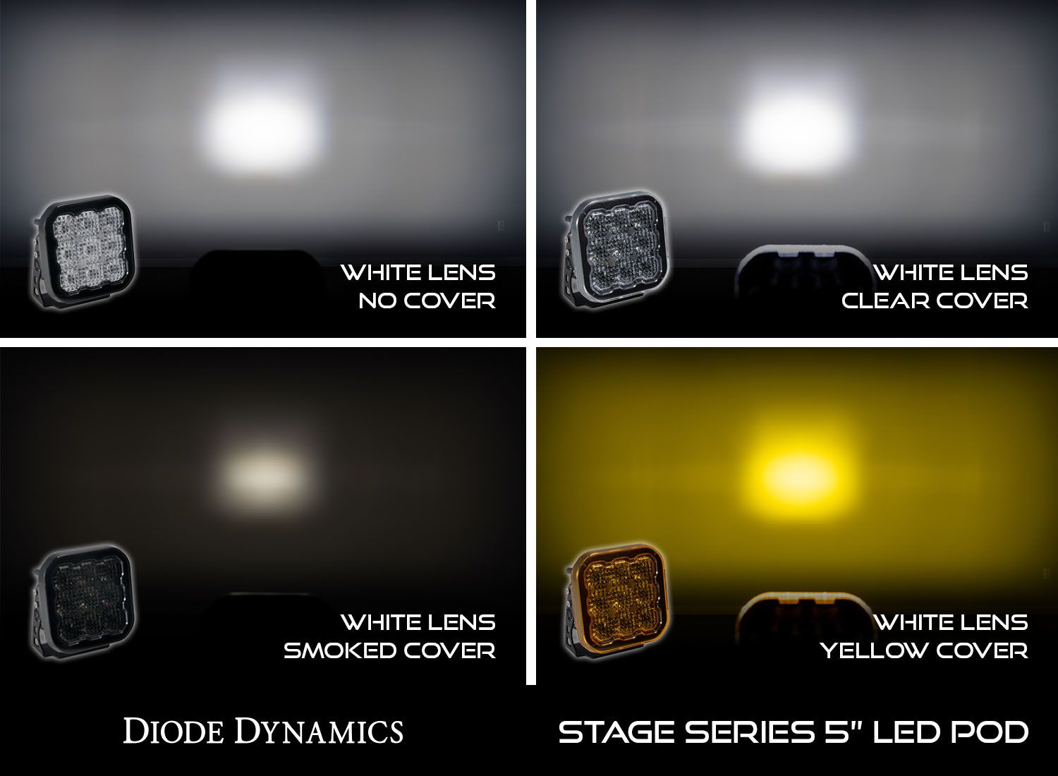 Diode Dynamics SS5 LED Pod Cover, Smoked (one)