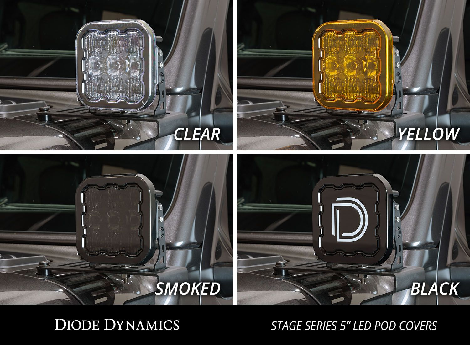 Diode Dynamics SS5 LED Pod Cover, Black (One)
