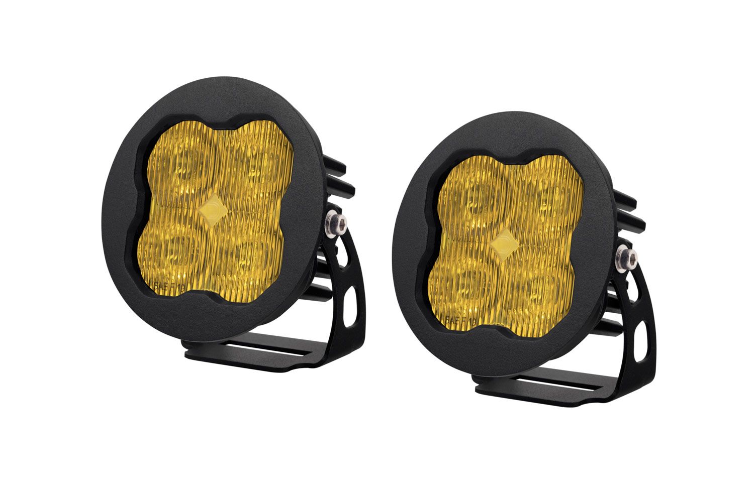 SS3 SAE Yellow Sport Round LED Pod (pair)