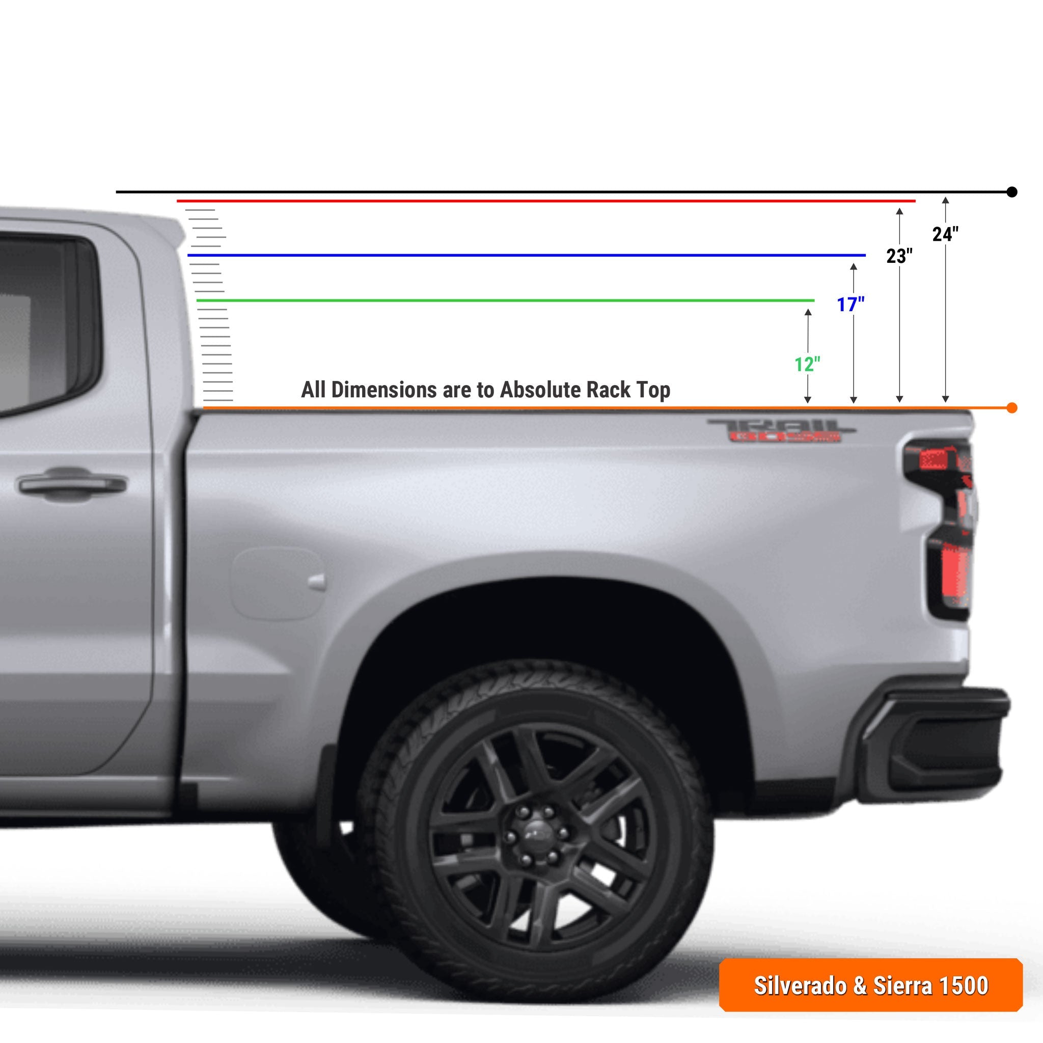Chevy Silverado / GMC Sierra 1500 Pre-configured XTR1 Bed Rack