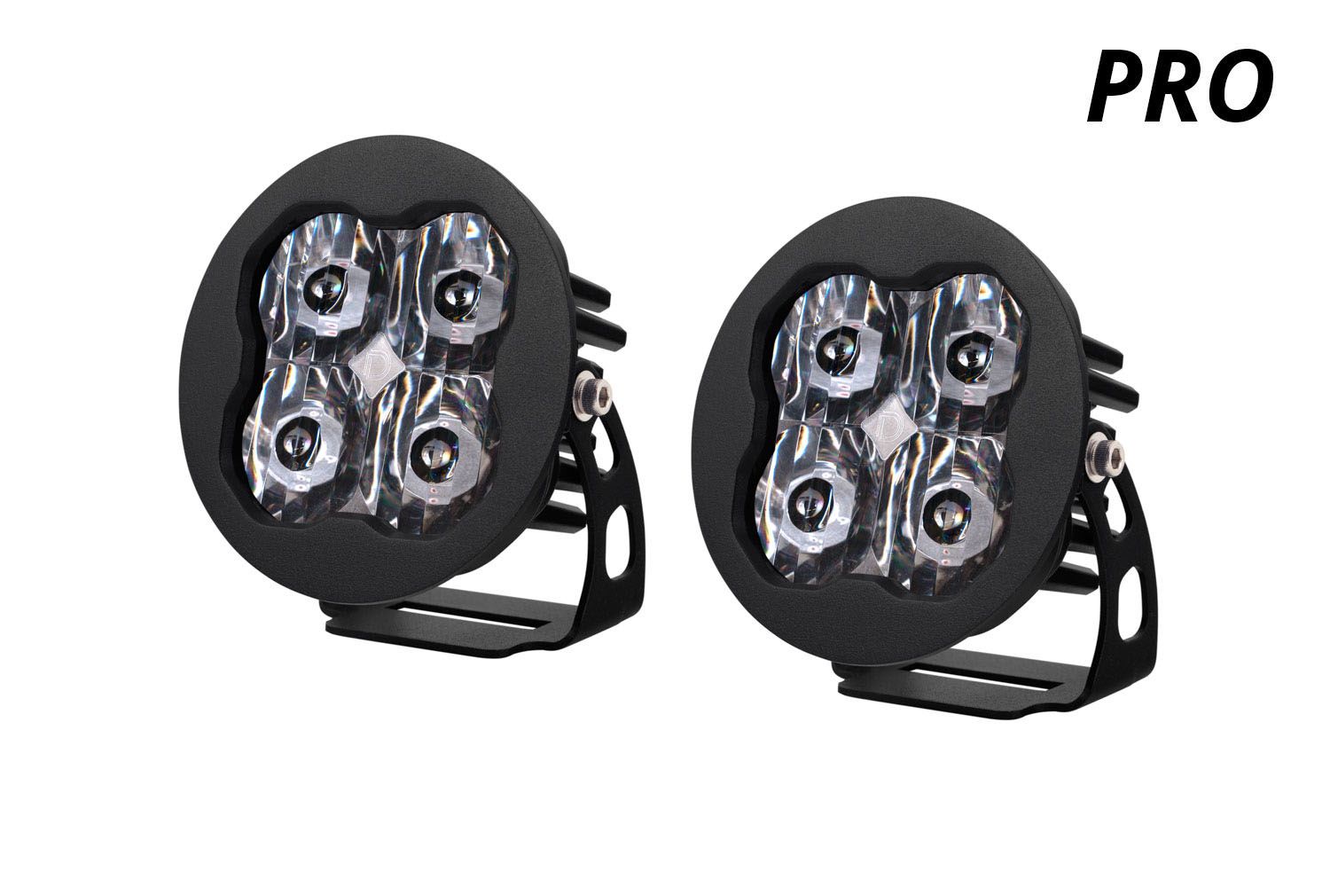 SS3 SAE/DOT White Pro Round LED Pod (pair)